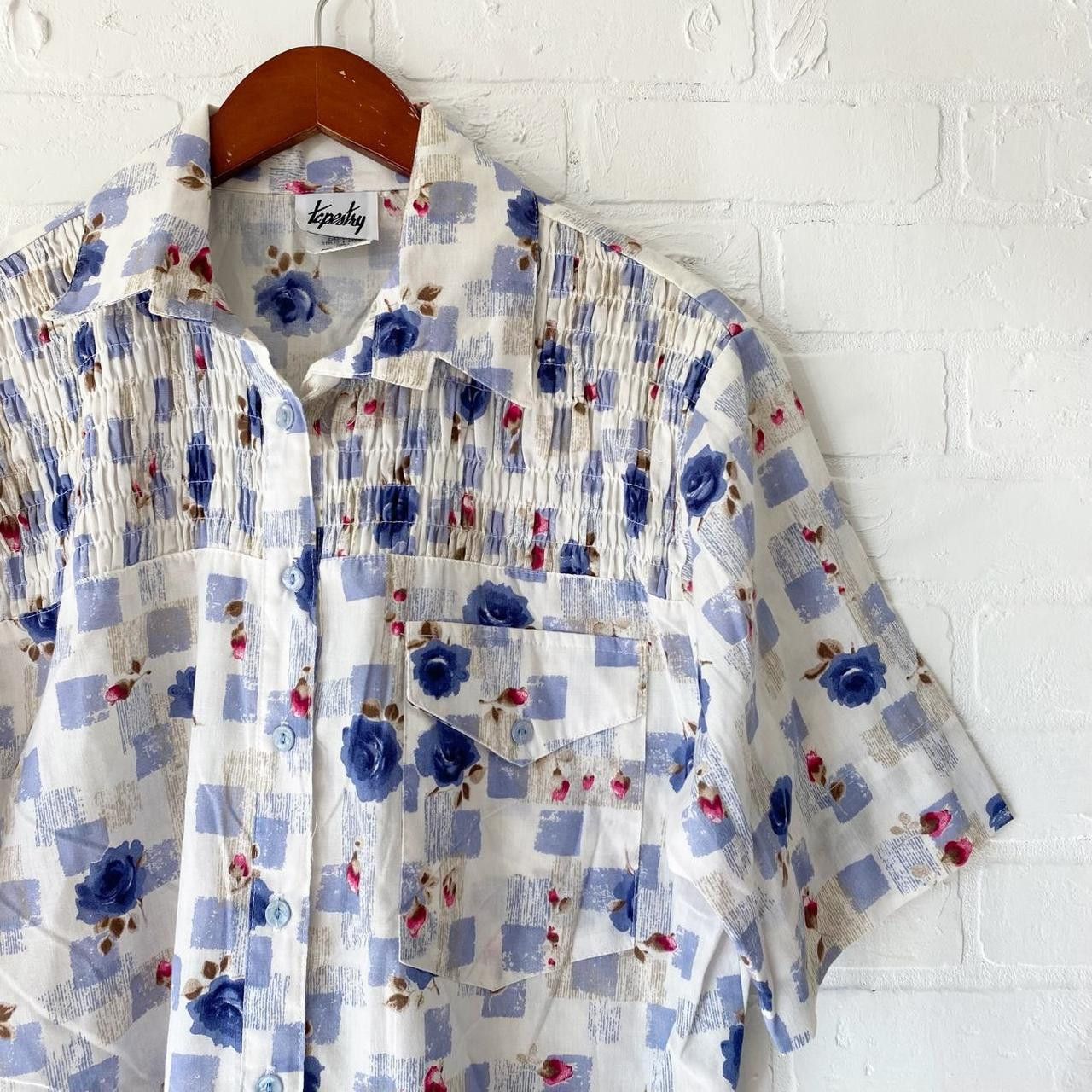 Vintage Vintage floral button up about a size XL Size XL / US 12-14 / IT 48-50 - 3 Thumbnail