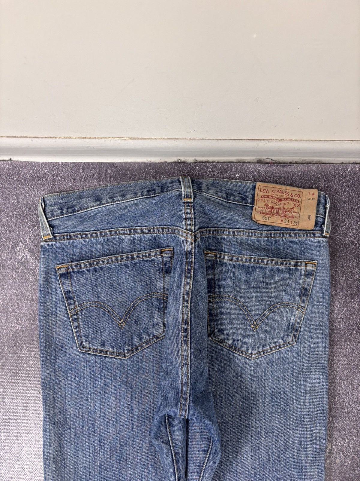 Levi's Vintage Levi’s 501 Men’s Blue USA Hype Denim Jeans Size US 34 / EU 50 - 6 Thumbnail