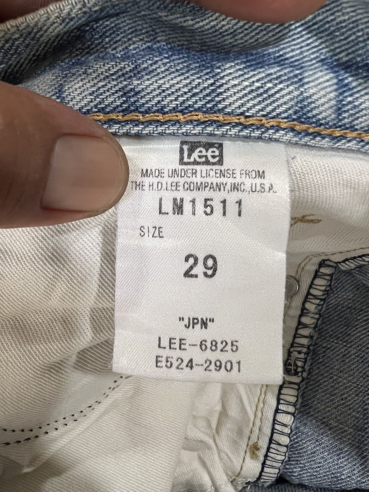 Lee 🔥Rare Vintage Lee 101+ Distressed Denim Size US 31 - 17 Thumbnail