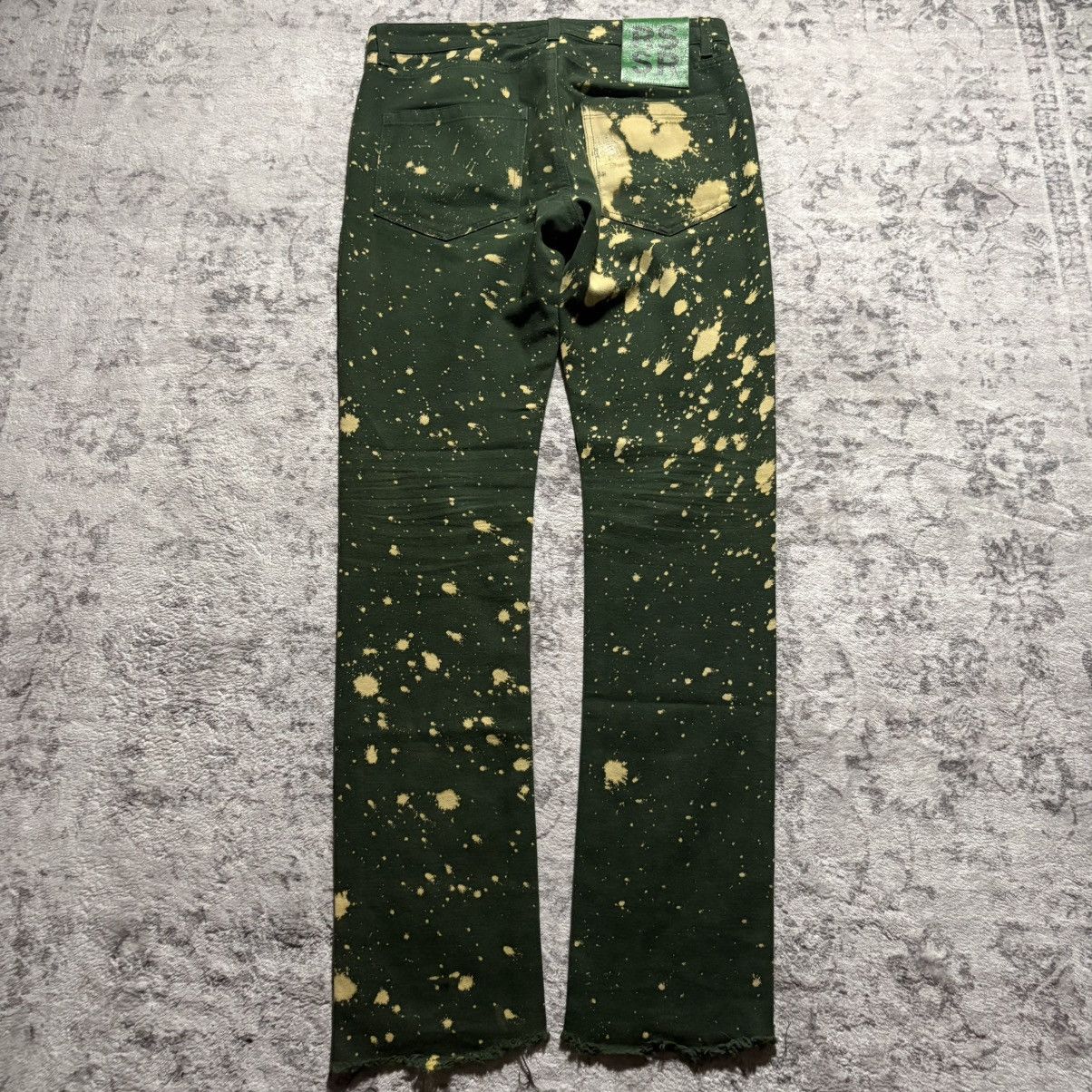 Raf Simons × Sterling Ruby Sterling Ruby x Raf Simons AW14 Bleached Green Denim Jeans Size US 30 / EU 46 - 6 Thumbnail