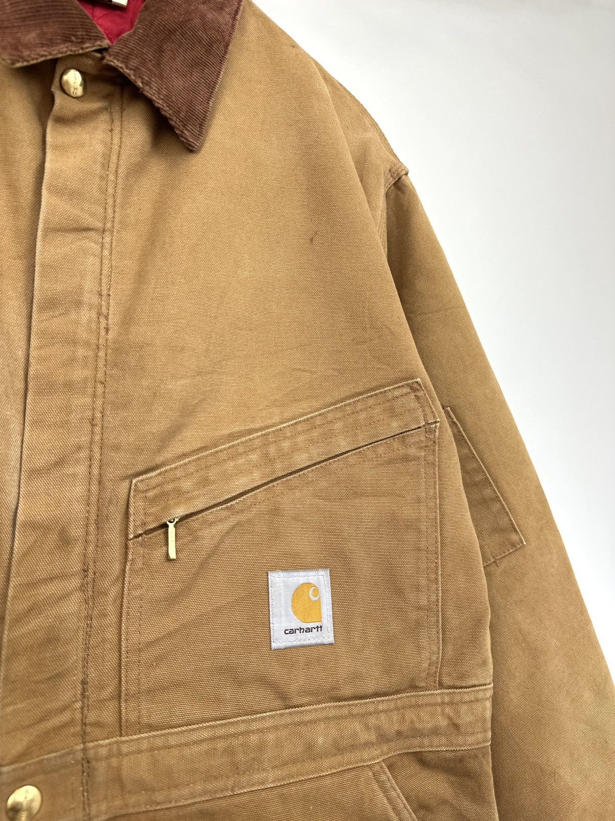 Carhartt Vintage 80s Carhartt USA Faded Utility Arctic Detroit Jacket Size US L / EU 52-54 / 3 - 4 Thumbnail