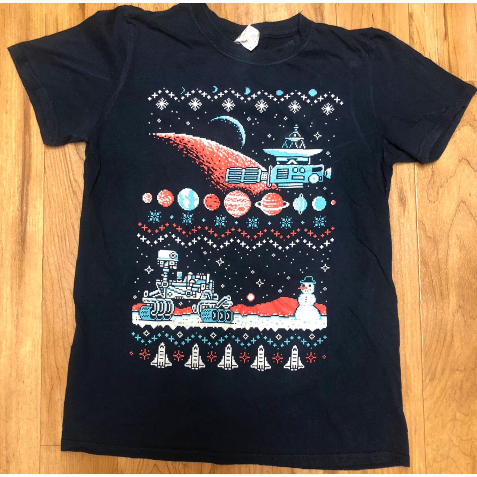 Gildan T Shirt Lot Spiderman Rockband 2 Christmas On Mars See Description For Sizes Size US L / EU 52-54 / 3 - 2 Thumbnail