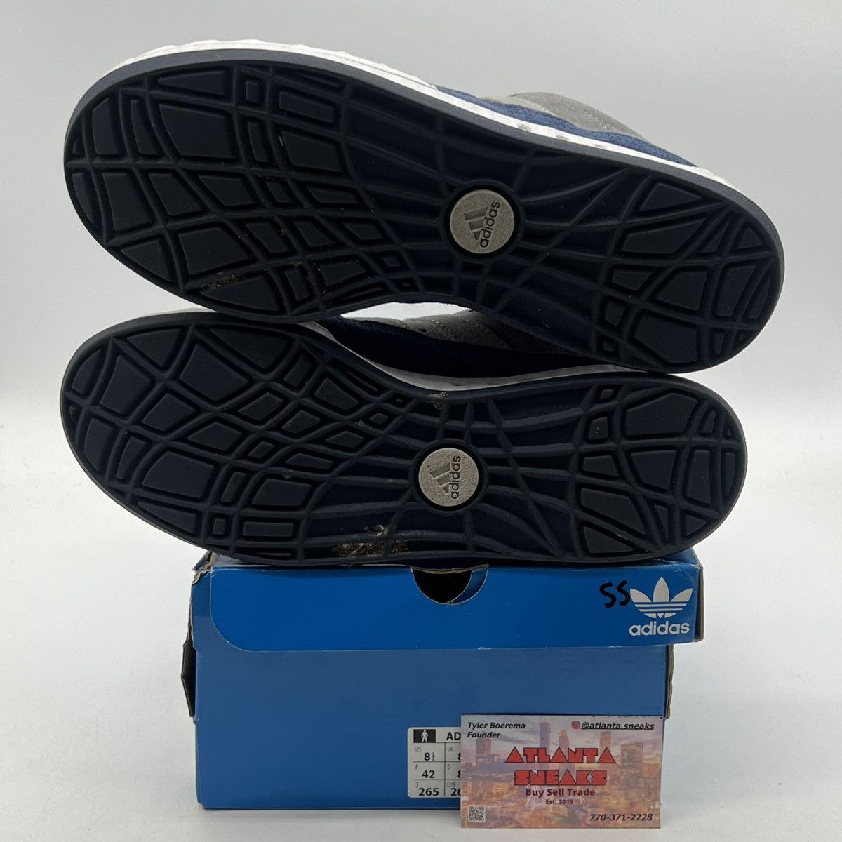 Adidas Human made x adimatic grey tech indigo Size US 8.5 / EU 41-42 - 8 Thumbnail