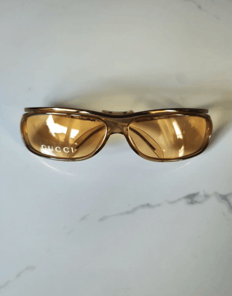 Gucci Gucci Sunglasses Logo GG Shield Square Mask Vintage Size ONE SIZE - 2 Thumbnail