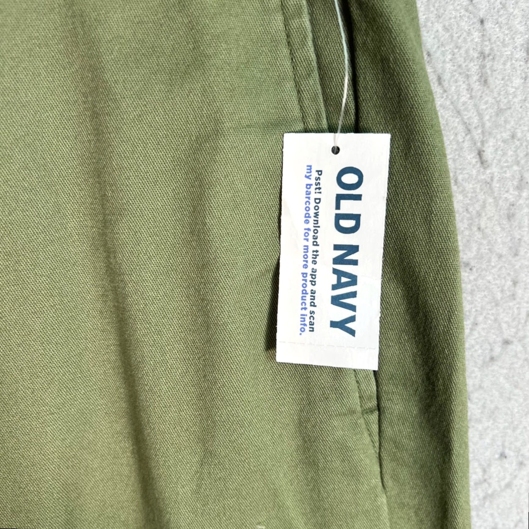 Old Navy VINTAGE Old Navy Slim Built-In Flex Olive Green Pants 26 x 30 NEW! Size US 26 / EU 42 - 5 Thumbnail