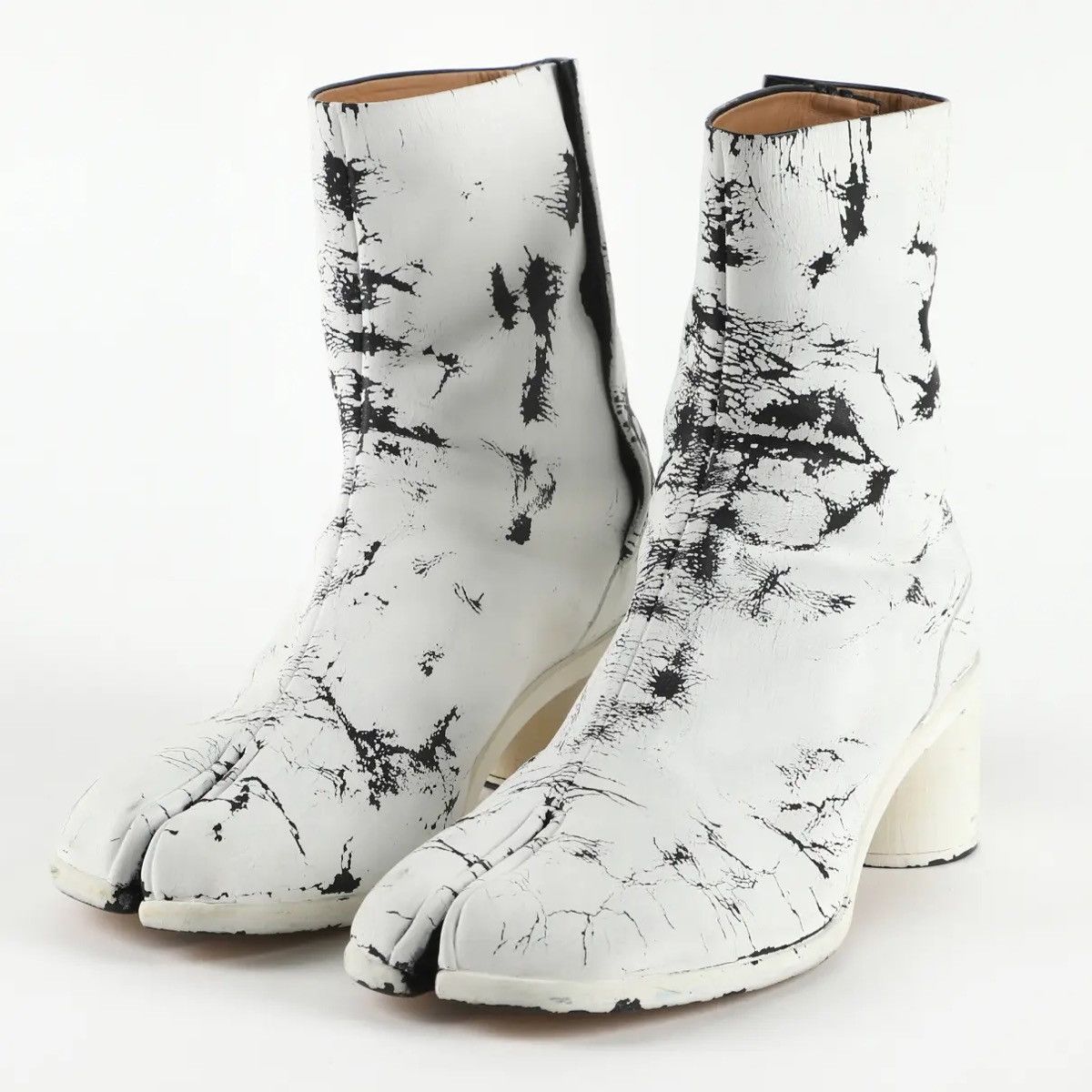 Maison Margiela FINAL DROP SSENSE EXCLUSIVE Painted Tabi Boots Size US 13 / EU 46 - 8 Thumbnail