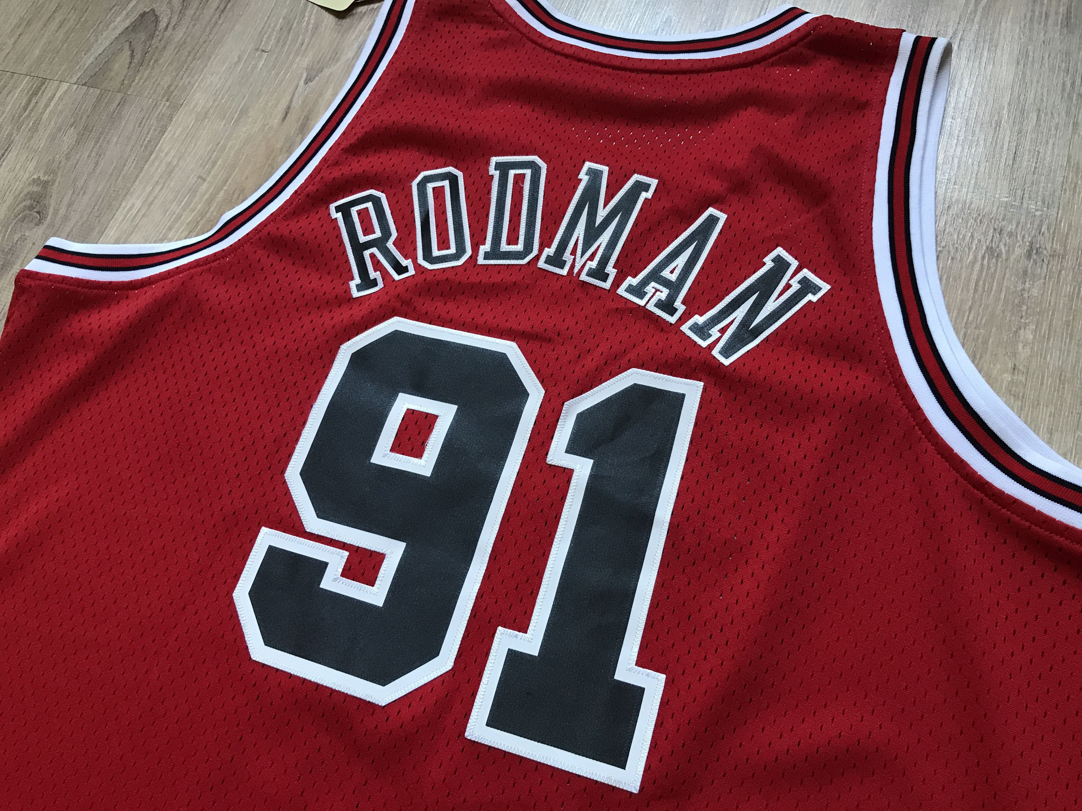 NBA × Vintage Chicago Bulls NBA Dennis Rodman #91 New Vintage Jersey Size US XXL / EU 58 / 5 - 7 Thumbnail