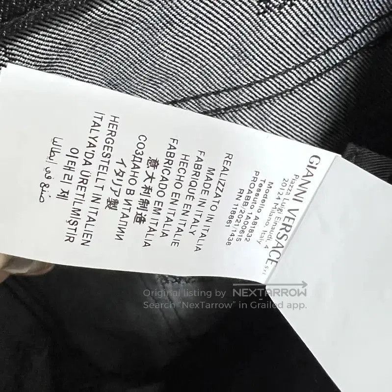 Versace Versace Black Cotton Blend Casual Pants for Men . Size US 32 / EU 48 - 8 Thumbnail