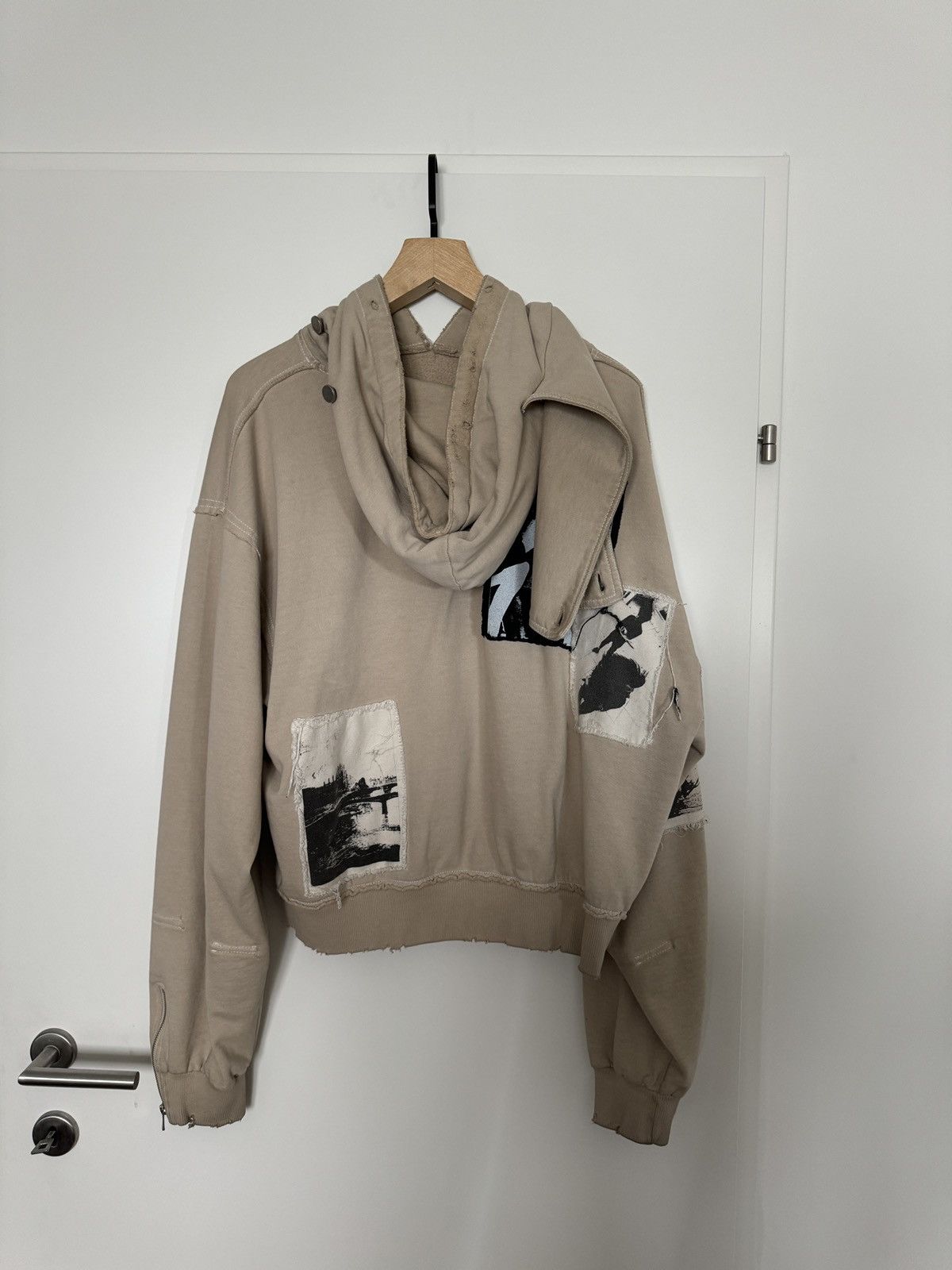SHINE LUXURY Shine Luxury Studios “Guantanamo” Scarfed Zipper Hoodie Size US M / EU 48-50 / 2 - 2 Thumbnail