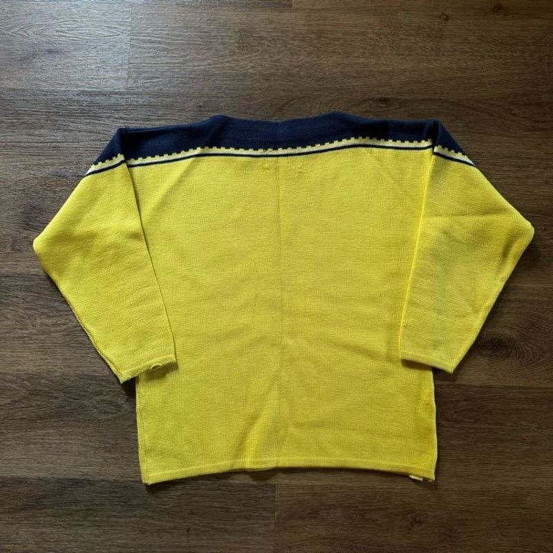 Vintage Northwest True Vintage Yellow Blue Knit Sweater Size US M / EU 48-50 / 2 - 6 Thumbnail