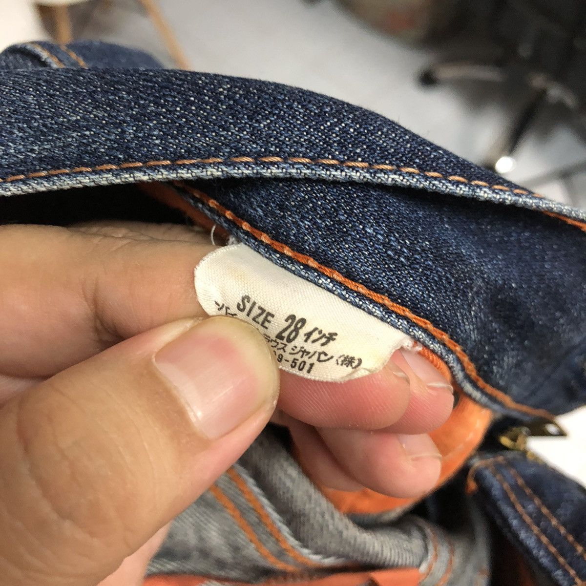 Levi's DL Classic Levis 502 Blue Denim Pants #C147 Size US 28 / EU 44 - 19 Thumbnail