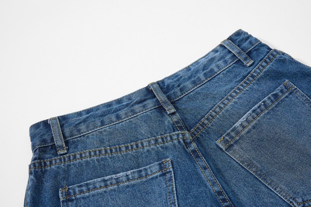 Jean Men's retro washed punk hip-hop scimitar wide-leg jeans y2k Size US 32 / EU 48 - 5 Thumbnail