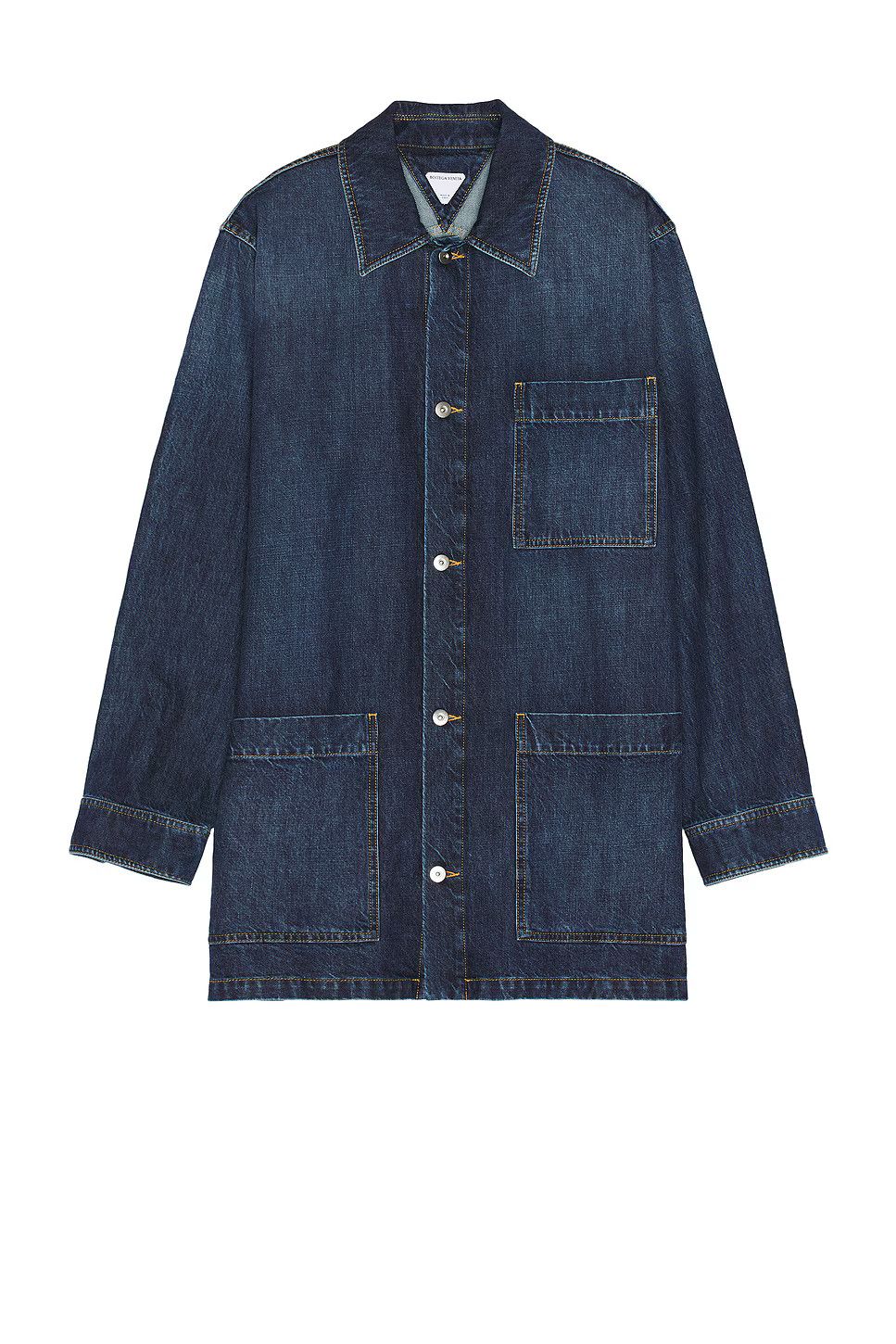 Bottega Veneta o1bcso1str0426 Denim Jacket in Blue Size US L / EU 52-54 / 3 - 1 Thumbnail