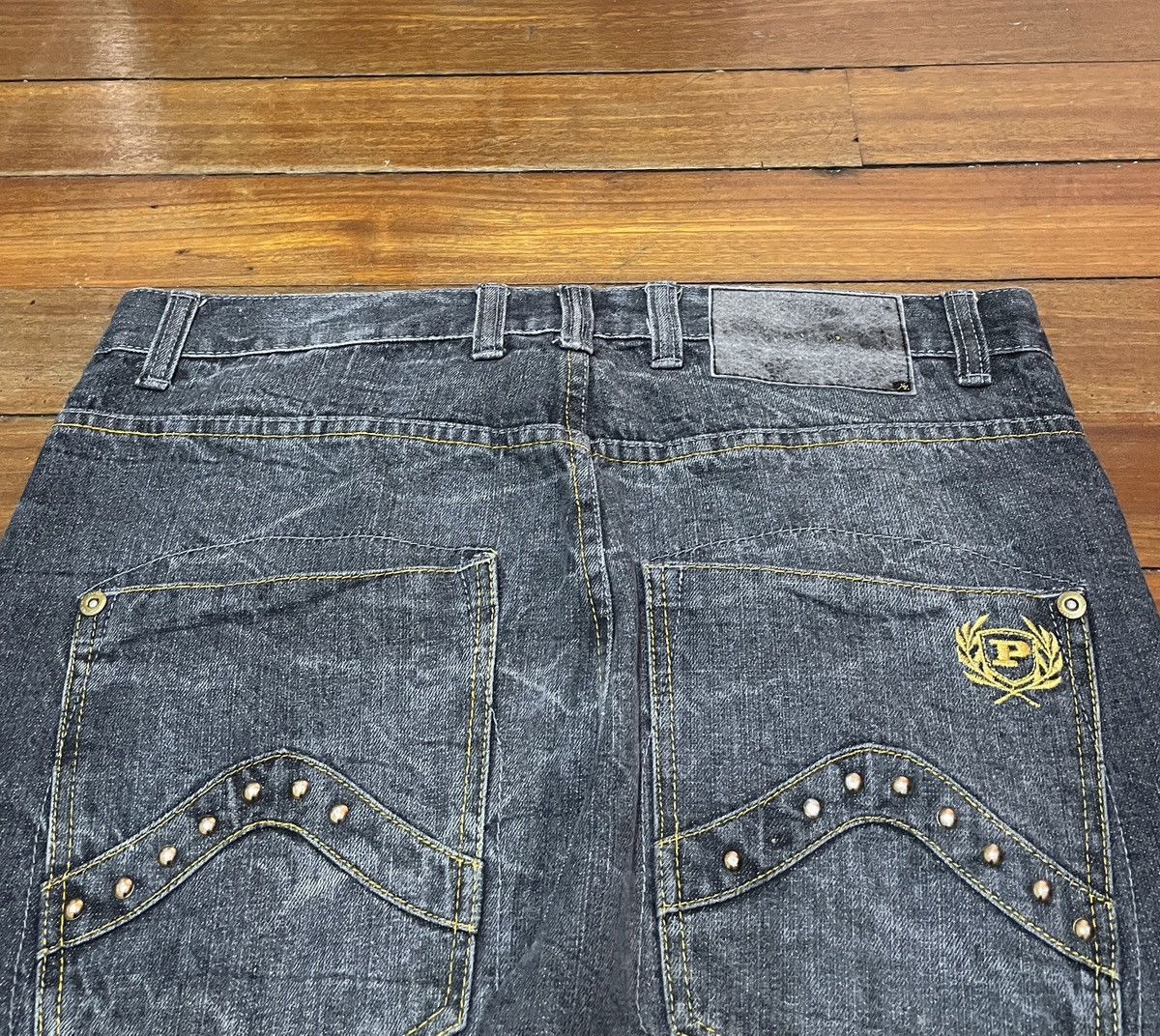 Phat Farm × Vintage Rare Design Vintage Brand Phat Farm Rapper Baggy Jeans 2000s Size US 36 / EU 52 - 4 Thumbnail