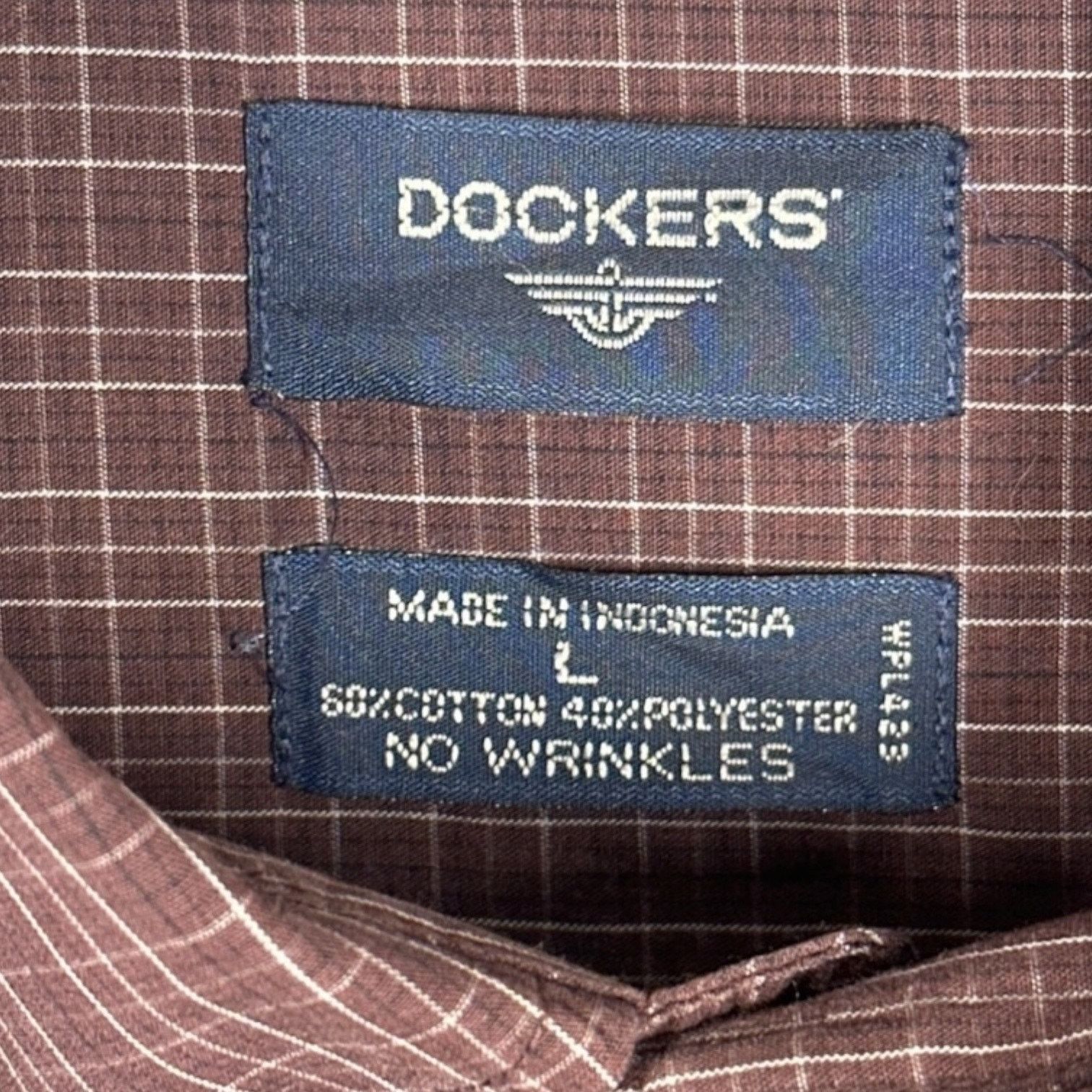 Dockers Haggar Red Button Down Shirt Mens M Long Sleeve Casual Size US L / EU 52-54 / 3 - 3 Thumbnail