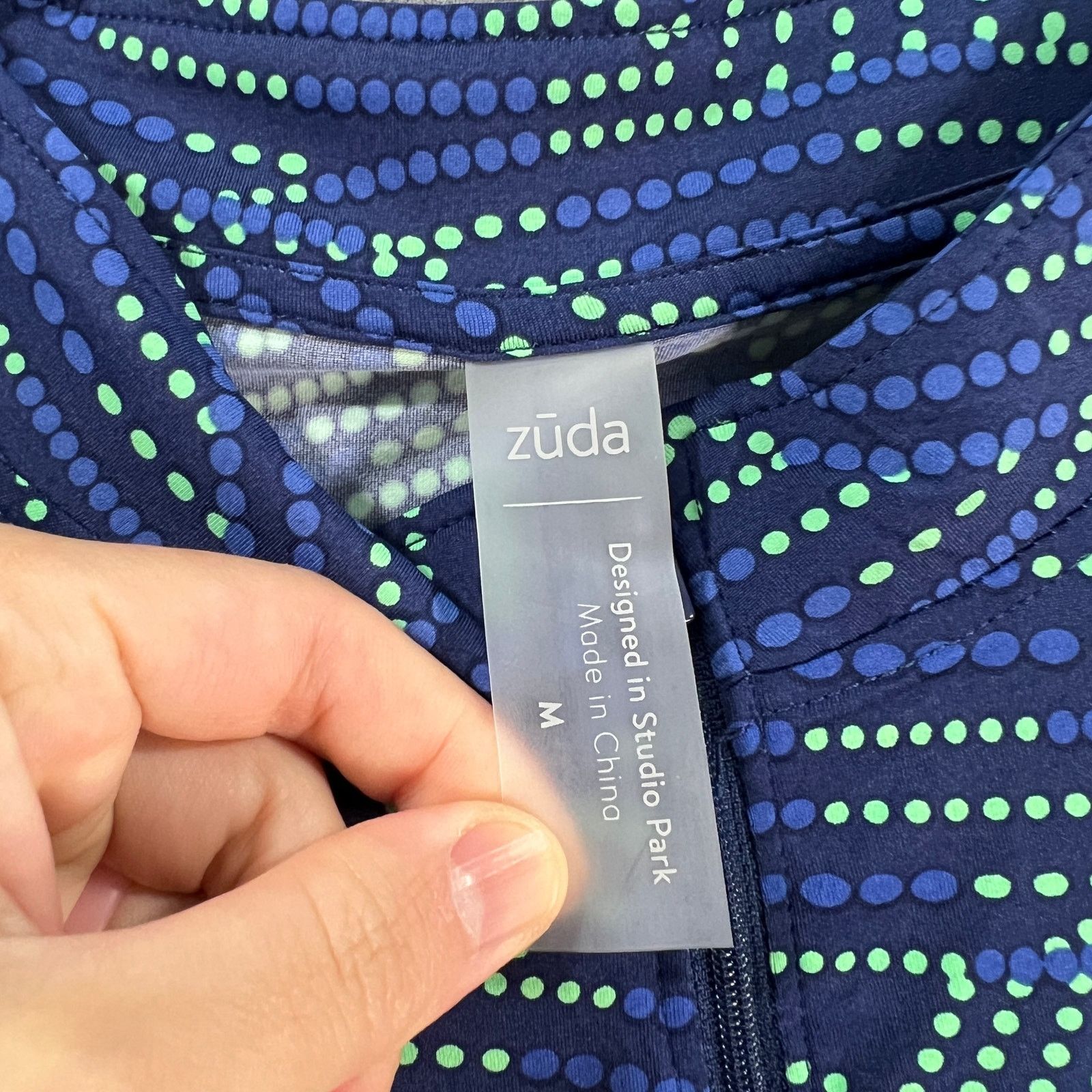 Other zuda UPF 50 Half Zip Cover Up Ruching Detail Navy Size M / US 6-8 / IT 42-44 - 3 Thumbnail