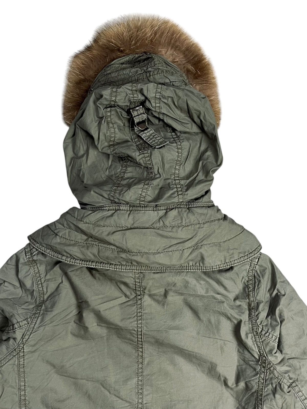 If Six Was Nine 2000s GOA - Raccoon Fur Hoodie Parka Jacket Size US M / EU 48-50 / 2 - 7 Thumbnail