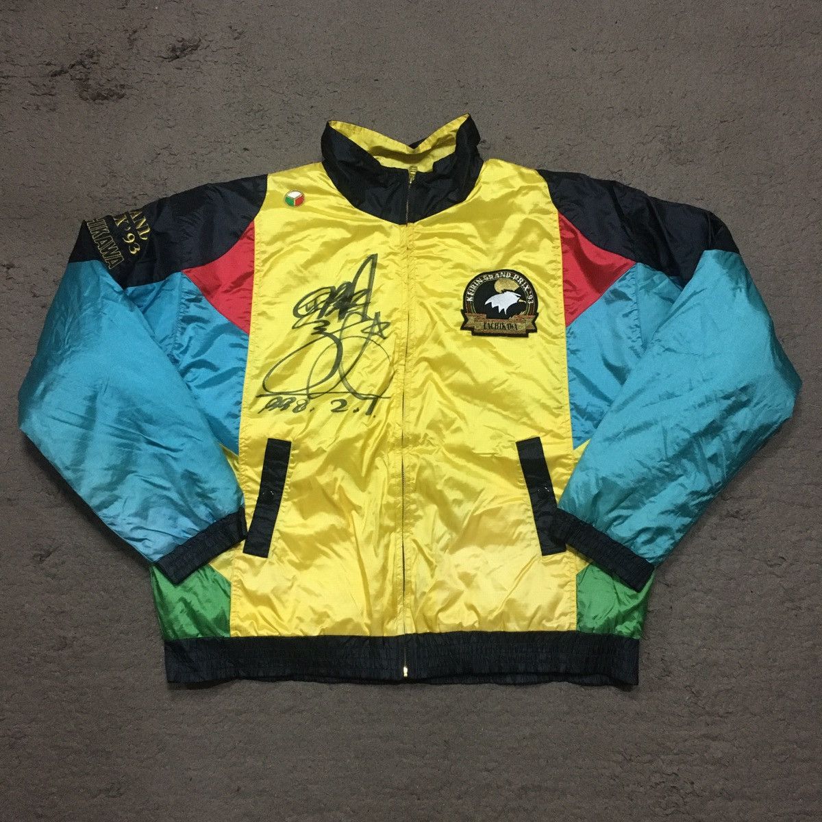 image of Vintage 1993 Keirin Grand Prix Multicolored Jacket, Men's (Size XL)