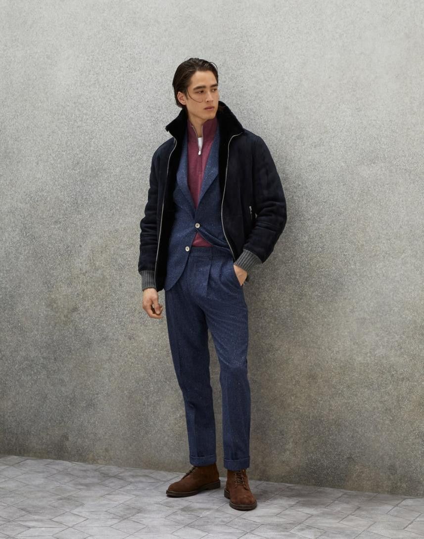 Brunello Cucinelli Suit in Dark Blue Size 44R - 5 Thumbnail