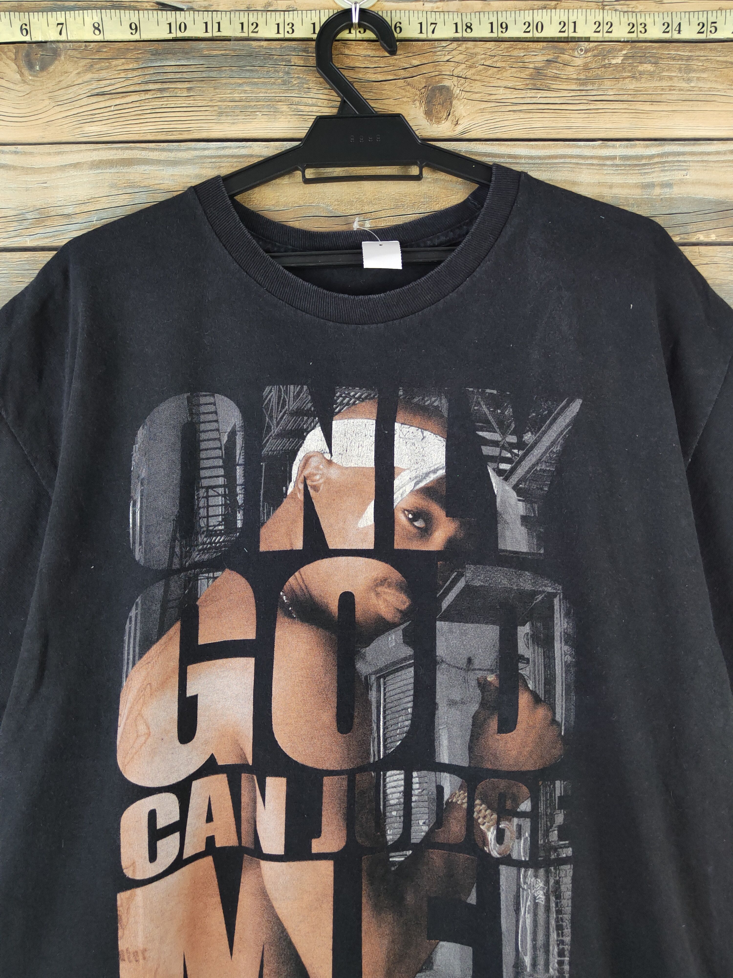 Band Tees DL Tupac Shakur vintage Black Short Sleeve T-shirt #1443 Size US L / EU 52-54 / 3 - 2 Thumbnail
