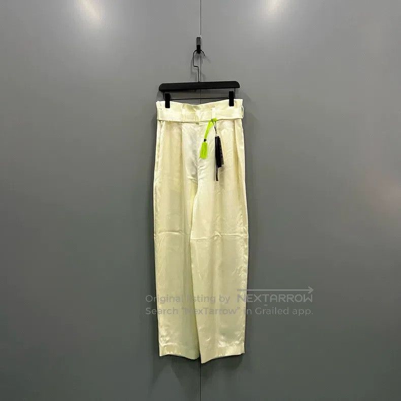 Fendi Fendi Beige silk belt trousers Size 26" / US 2 / IT 38 - 2 Thumbnail