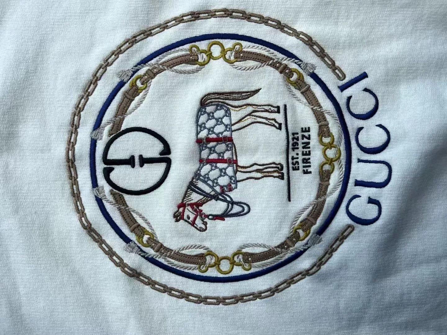 Gucci Gucci 2024 White Warhorse Embroidery Hoodie S Size US S / EU 44-46 / 1 - 4 Thumbnail