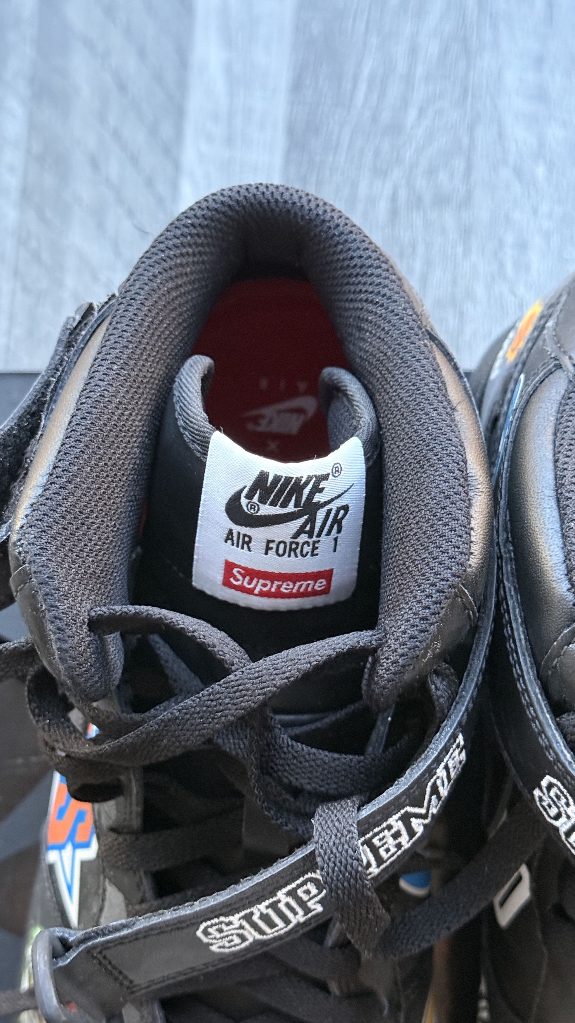 Nike Supreme Air Force 1 NBA Black Size US 12 / EU 45 - 5 Thumbnail