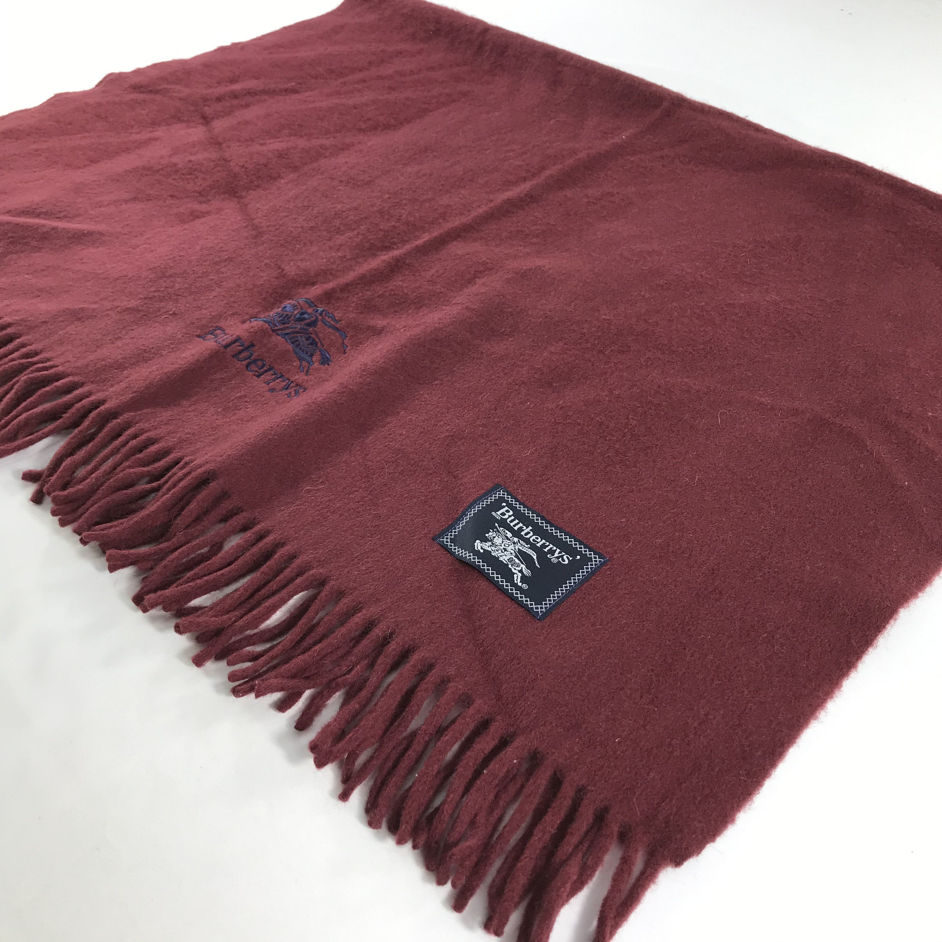 Burberry × Vintage Burberry Scarf / Muffler / Neckwear - WW1164 Size ONE SIZE - 3 Thumbnail