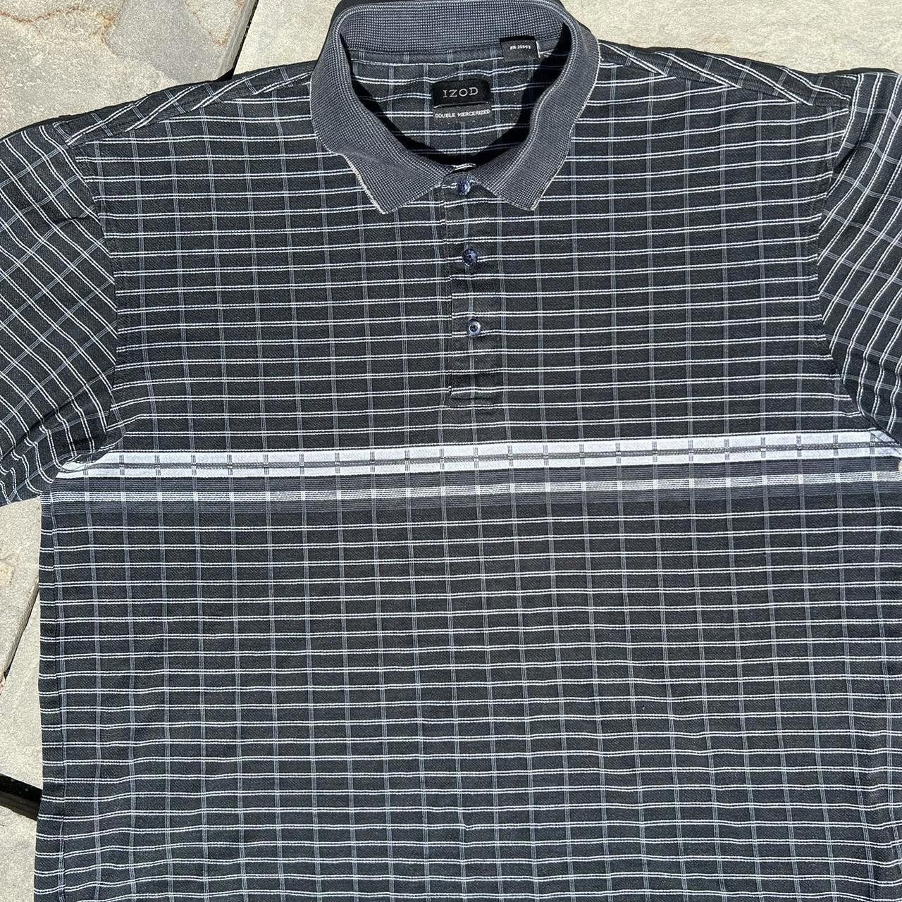 Izod Y2K Rectangle Pattern Chest Stripe Polo Size US M / EU 48-50 / 2 - 4 Thumbnail