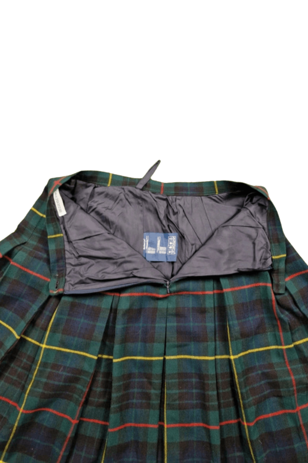 Burberry 80s Vintage Burberry Checked Pattern Skirt Made In England Size 36" / US 14 / IT 50 - 4 Thumbnail