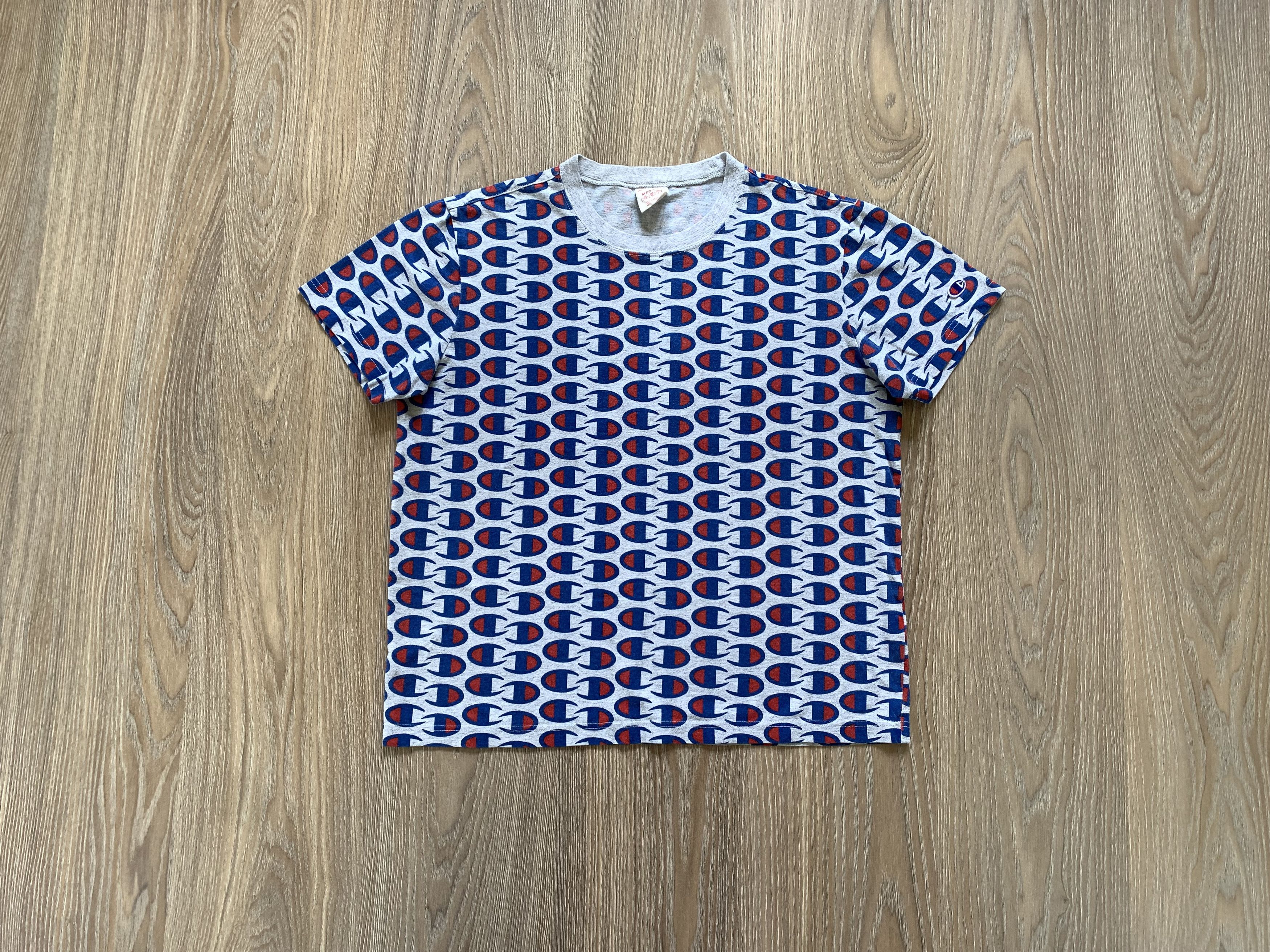 Champion × Vintage Champion Vintage Monogram Logo Cotton T-Shirt Size US M / EU 48-50 / 2 - 1 Thumbnail