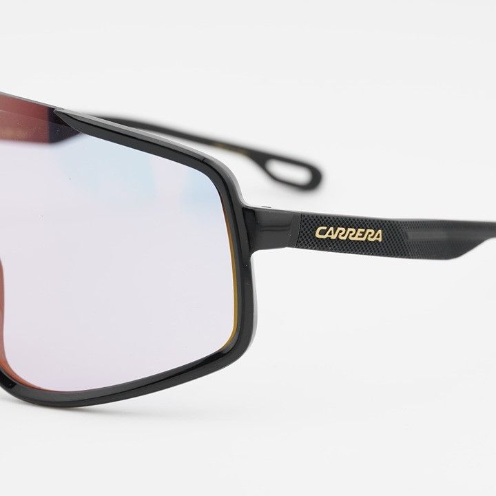 Carrera Carrera CARRERA 4017/S 0807 TE Sunglasses Black Shield Frame Size ONE SIZE - 4 Thumbnail