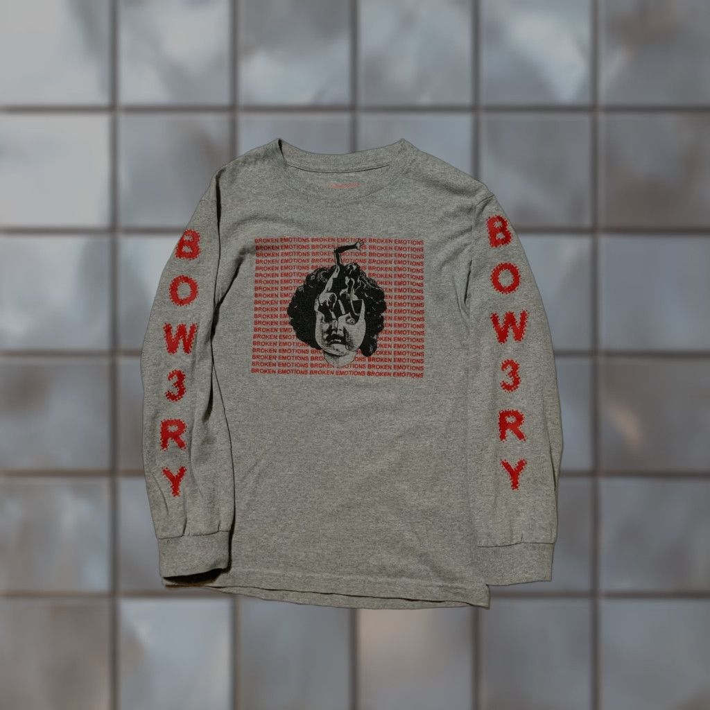 Vintage Bow3ry Broken Emotions Vessel For The Dead Debt Paid In Full Graphic L/S T-Shirt Men Small Gray Bow L/S Graphic Shirt Size US S / EU 44-46 / 1 - 1 Thumbnail