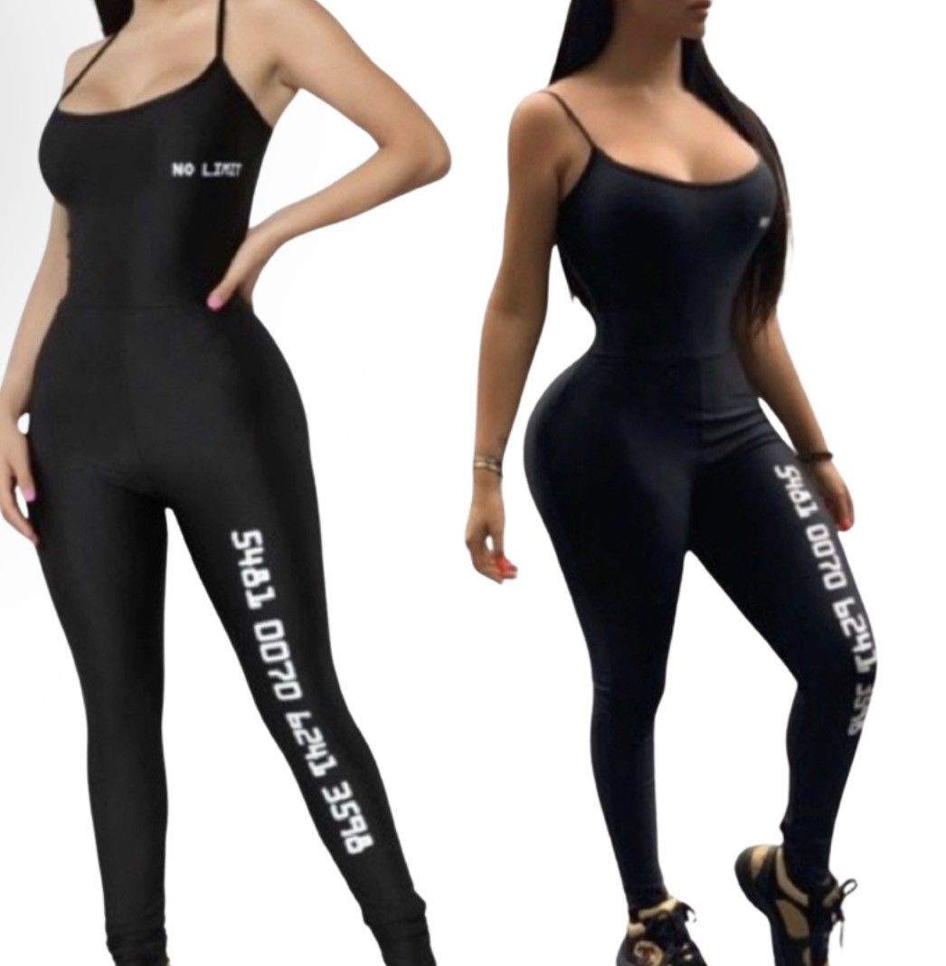 Other Black Jumpsuit Small Stretchy fits Medium Size 28" / US 6 / IT 42 - 1 Thumbnail