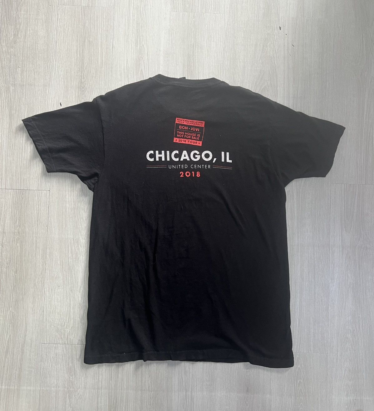 Band Tees Bon Jovi Chicago 2018 Size US L / EU 52-54 / 3 - 3 Thumbnail