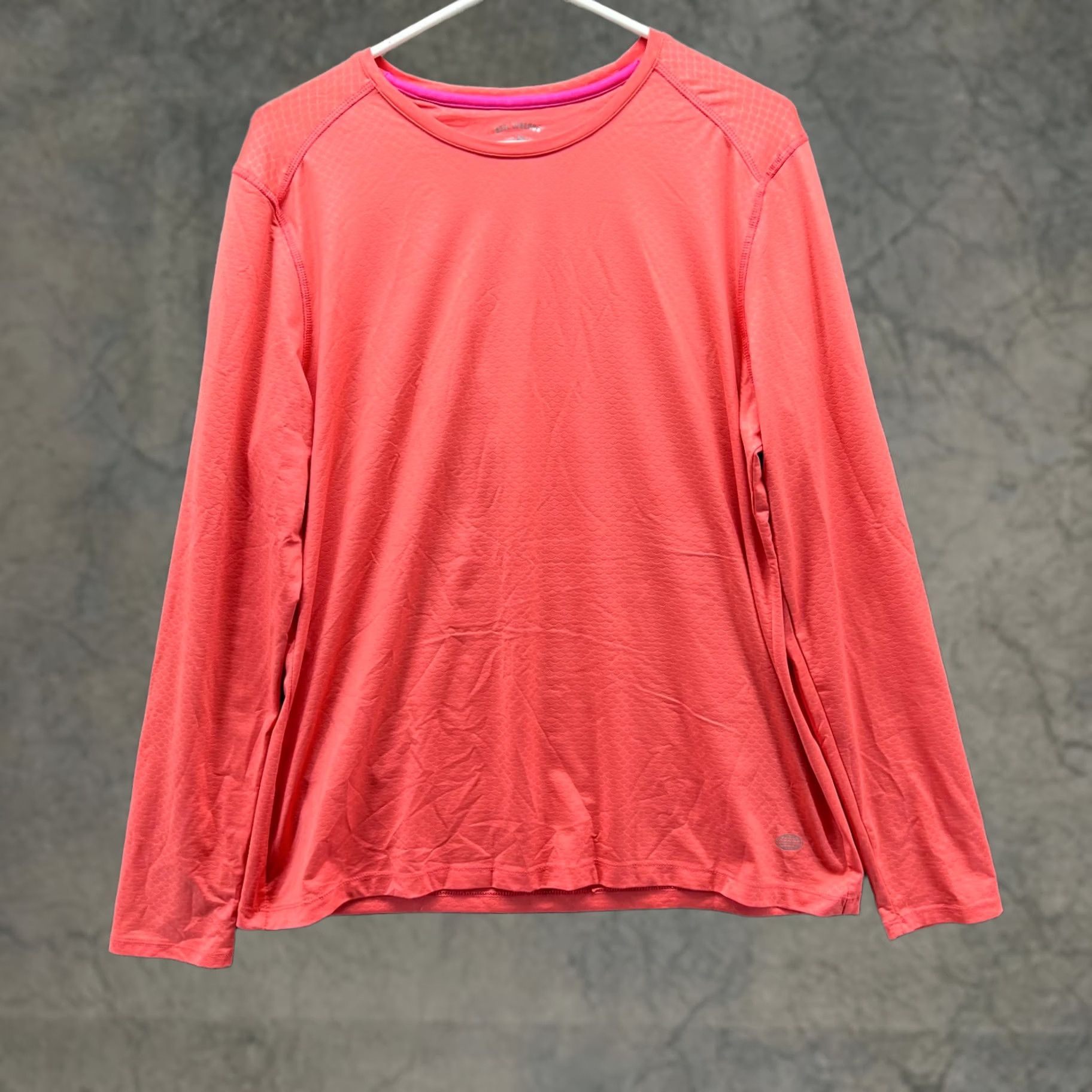 Vintage Reel Legends Shirt Womens Large Coral Performance Lightweight Rash Guard UPF Shirt Size L / US 10 / IT 46 - 1 Thumbnail