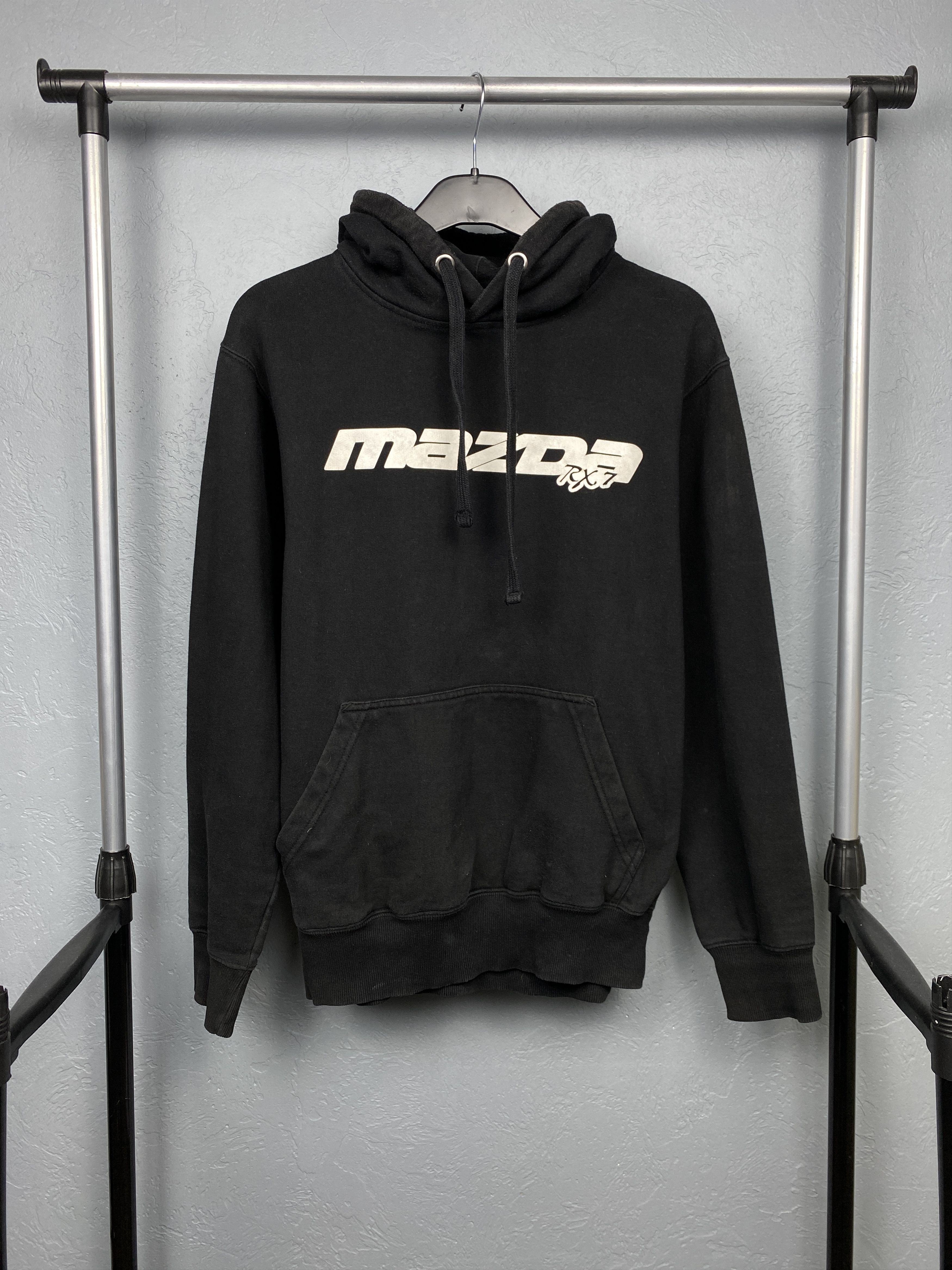 Japanese Brand Mazda RX-7 Vintage JDM Racing Team Mens Hoodie Size US M / EU 48-50 / 2 - 1 Thumbnail