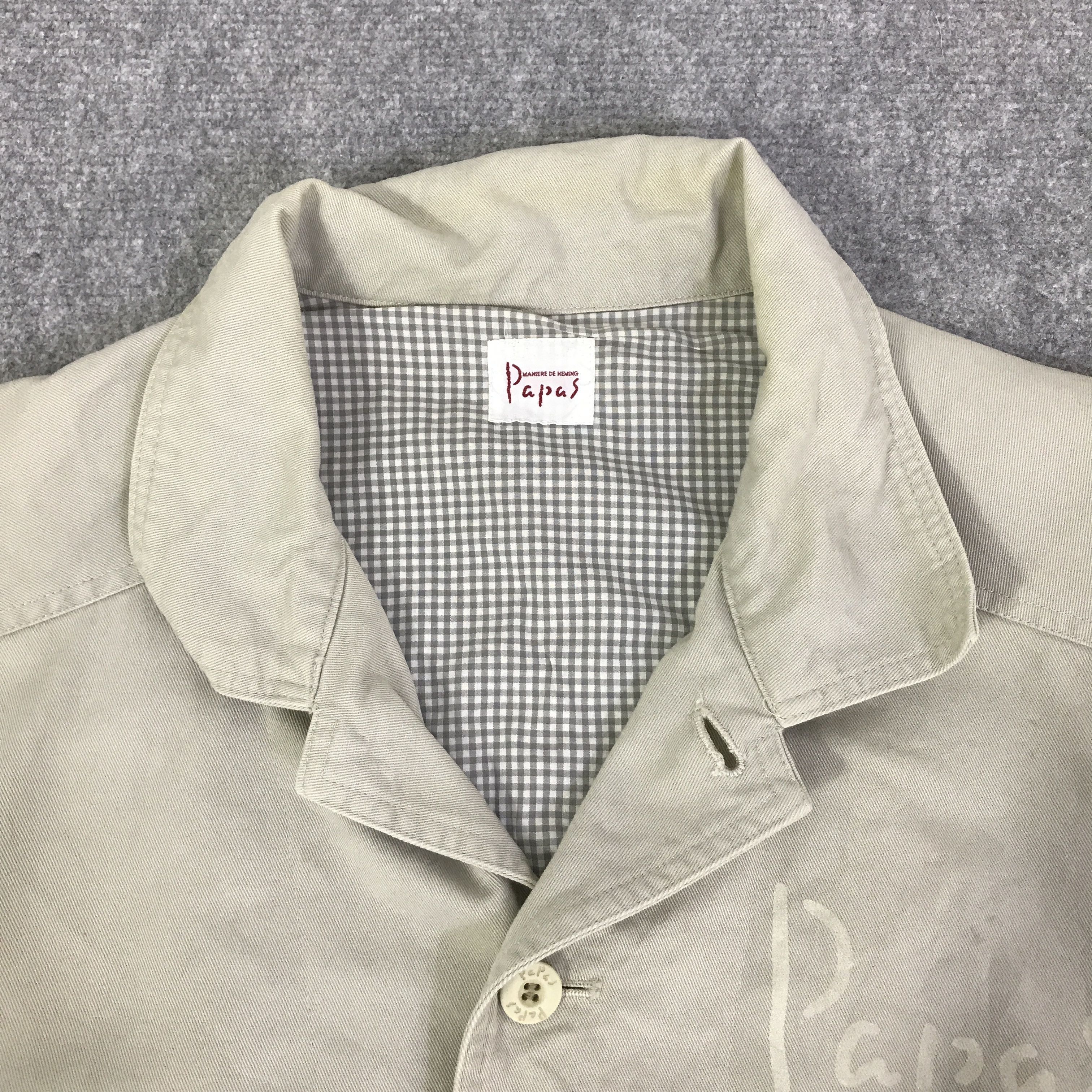 Japanese Brand PAPAS TENNIS BUTTON BOMBER JACKET K119B9 Size US L / EU 52-54 / 3 - 7 Thumbnail
