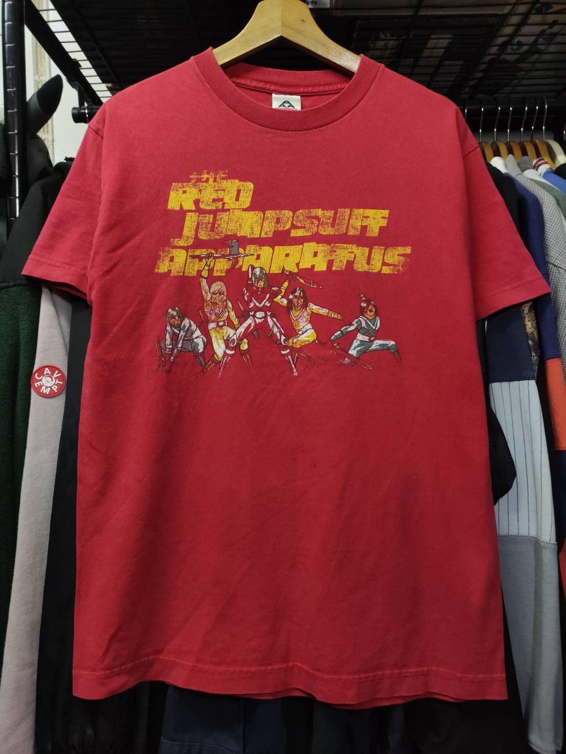 Band Tees Vtg 00's The Red Jumpsuit Apparatus " Five Rangers " T-Shirt Size US M / EU 48-50 / 2 - 2 Thumbnail