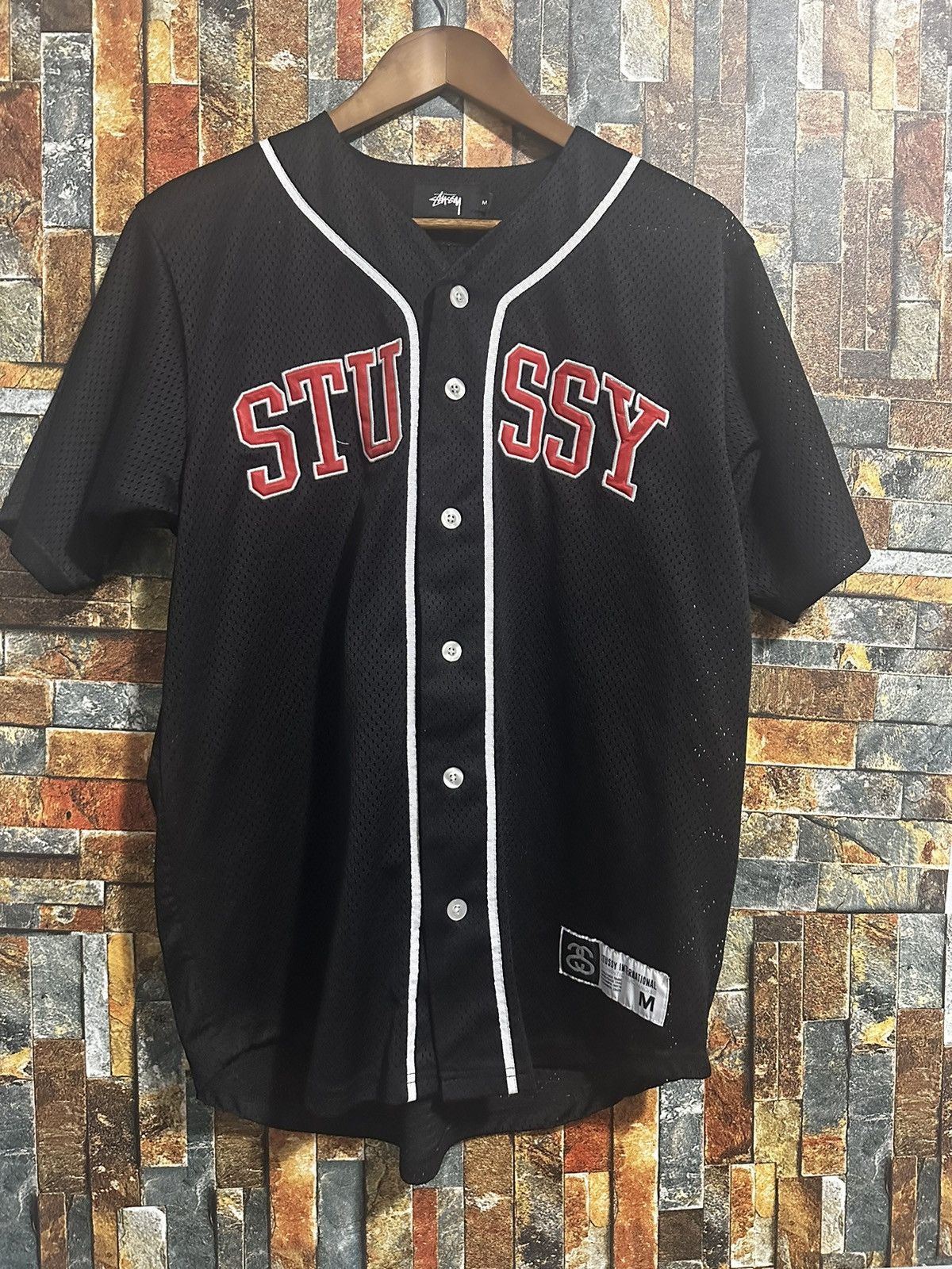 STÜSSY INTERNATIONAL TEAM JERSEY Stussy International Team Jersey Blue Size Extra Large Brand