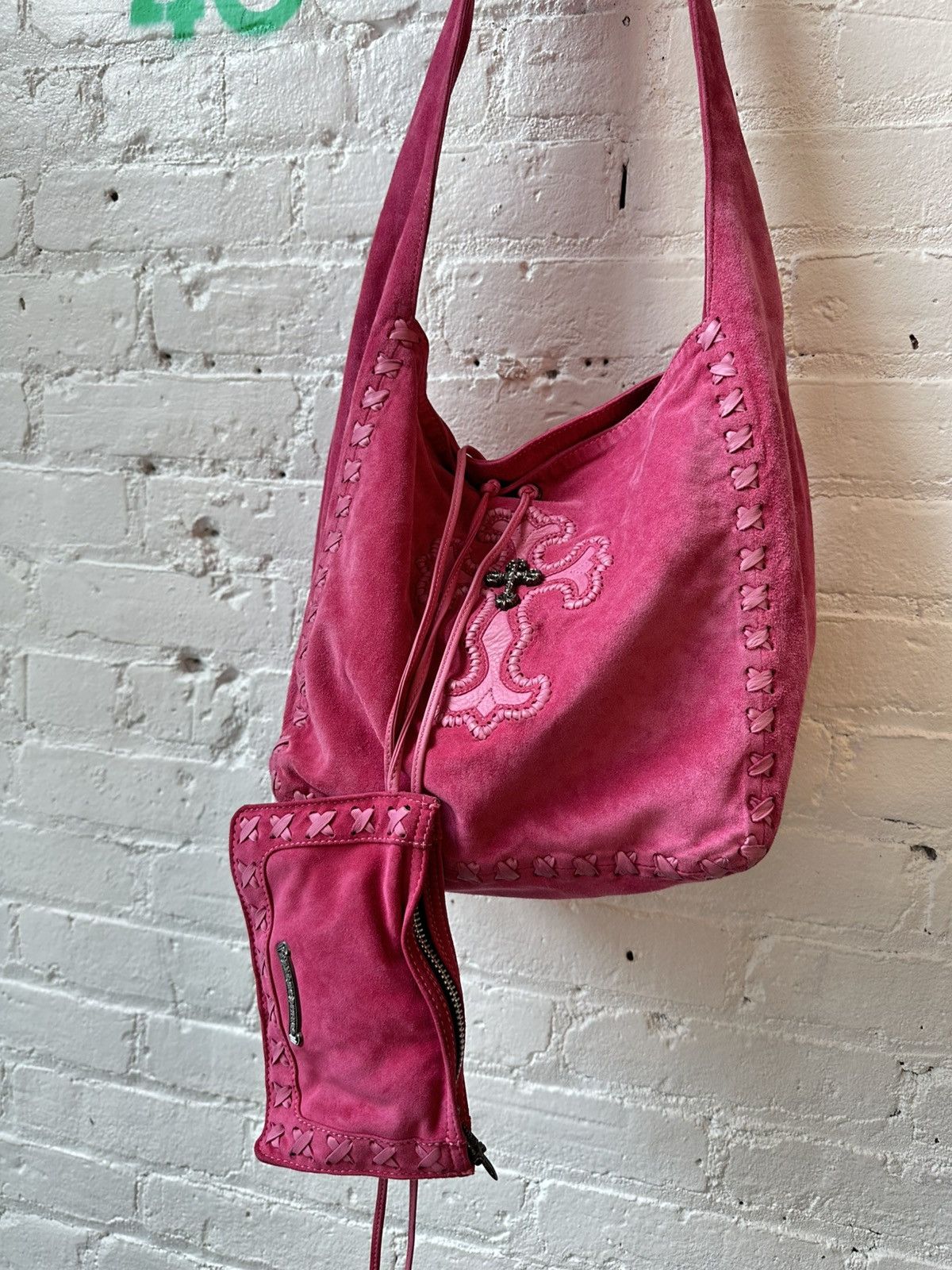 Chrome Hearts CHROME HEARTS SUEDE PINK BOJO BAG Size ONE SIZE - 2 Thumbnail
