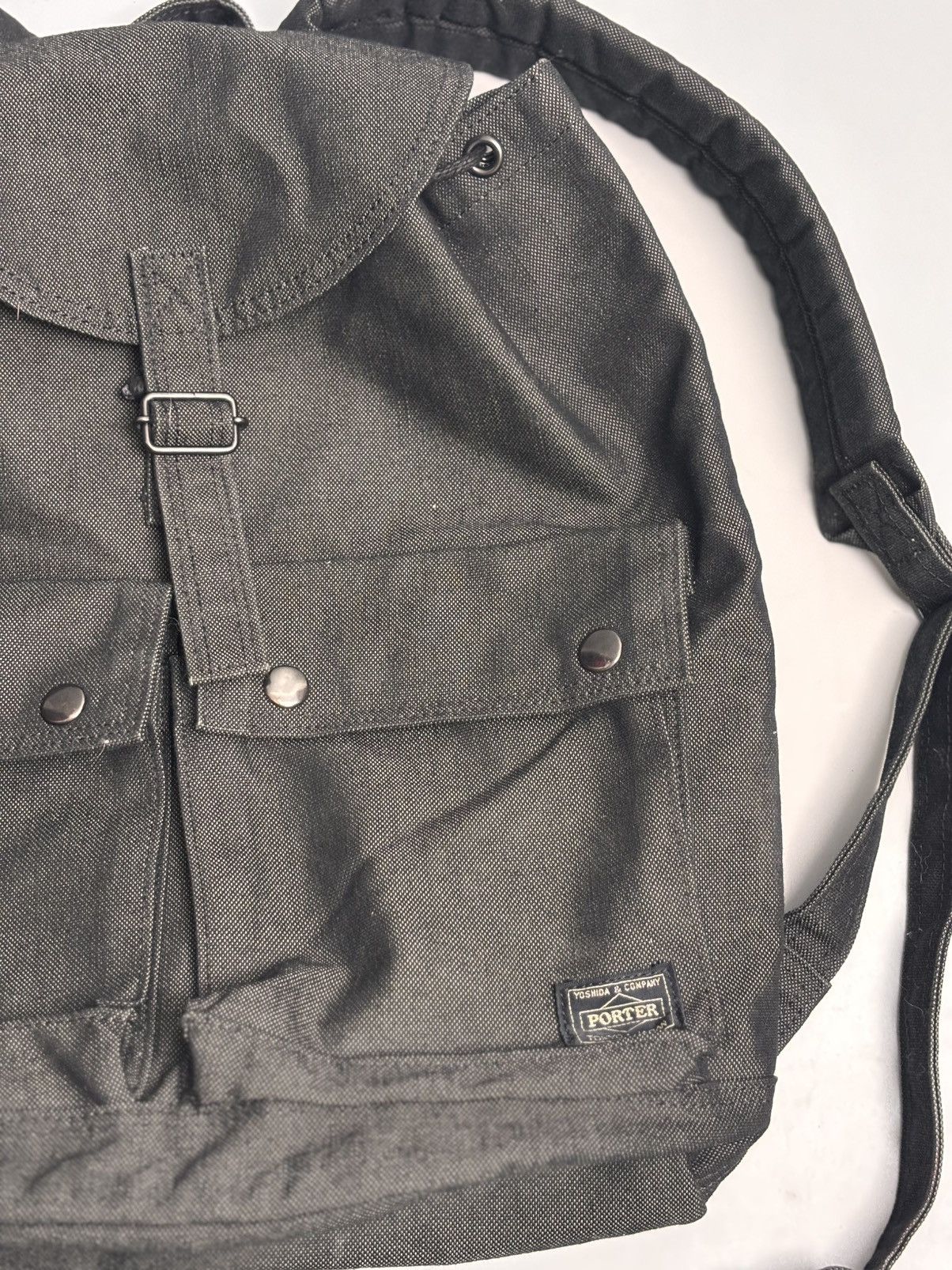 Porter Porter-Yoshida & Co. Smoky drawstring-top rucksack in black. Size ONE SIZE - 2 Thumbnail