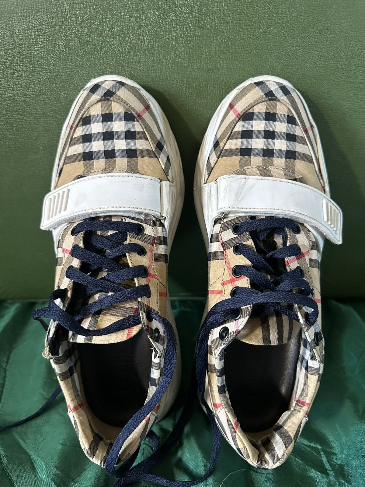 Burberry Burberry Regis Check Sneakers Size US 11 / EU 44 - 12 Thumbnail