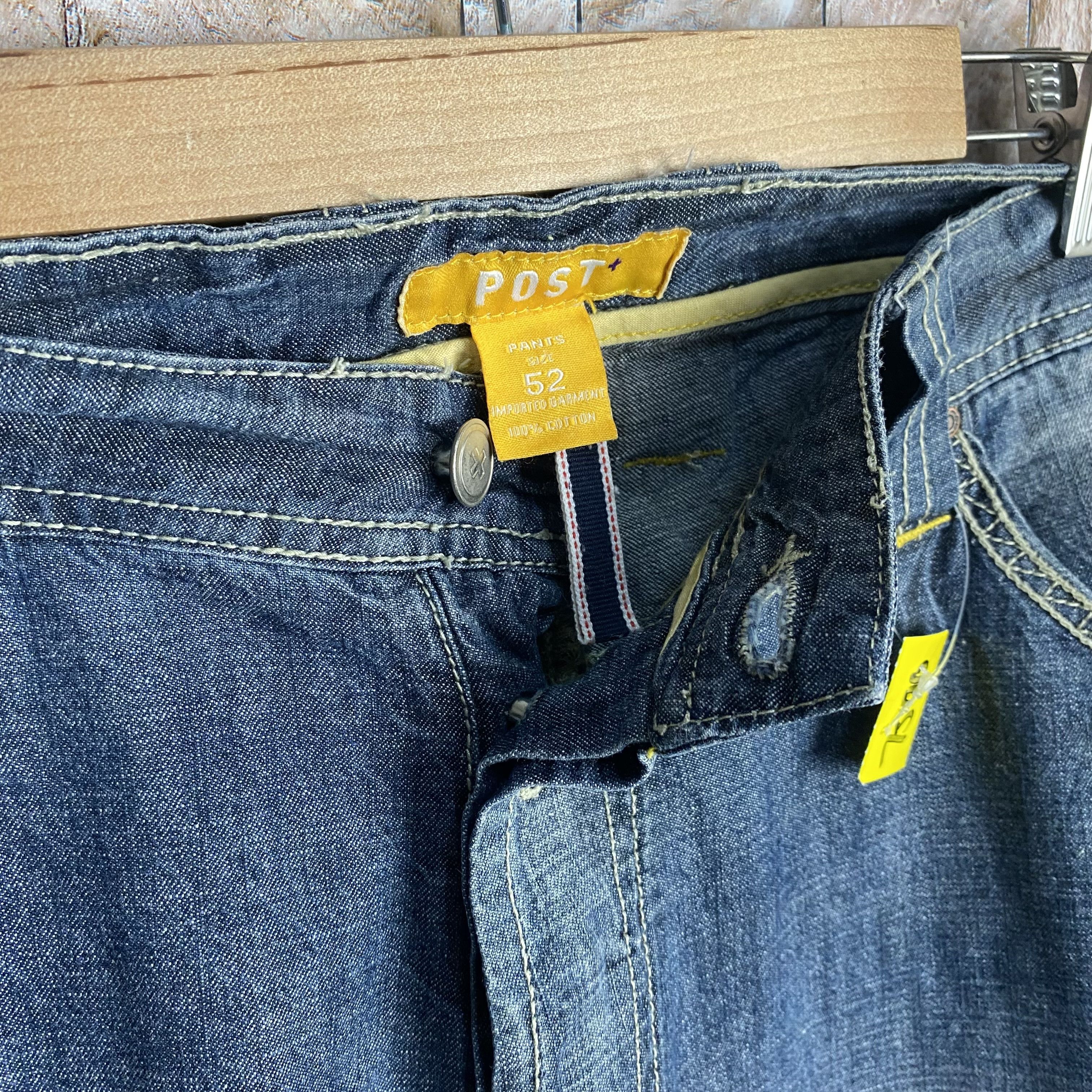 Japanese Brand Post Blue vintage Denim Pants #7590 Size US 36 / EU 52 - 9 Thumbnail