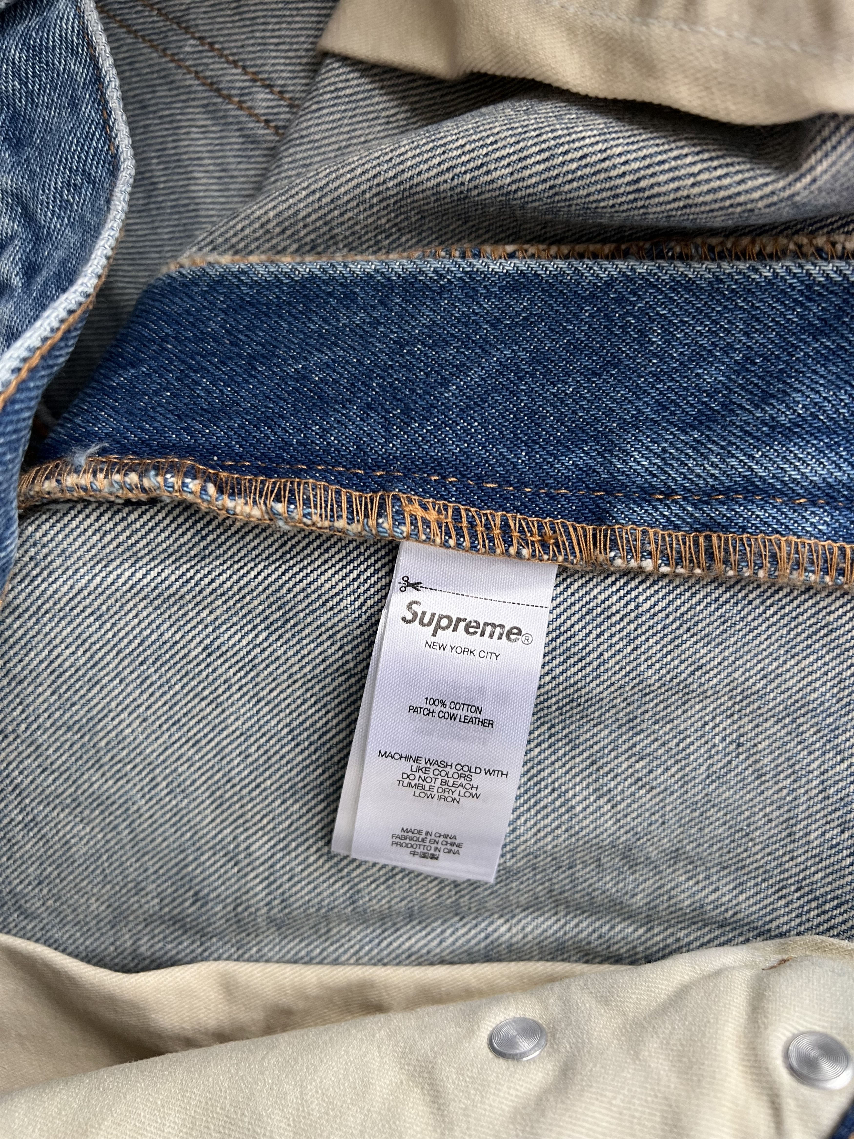 Dickies × Supreme Supreme Dickies Double Knee Baggy Jeans in Washed Indigo Size US 36 / EU 52 - 7 Thumbnail