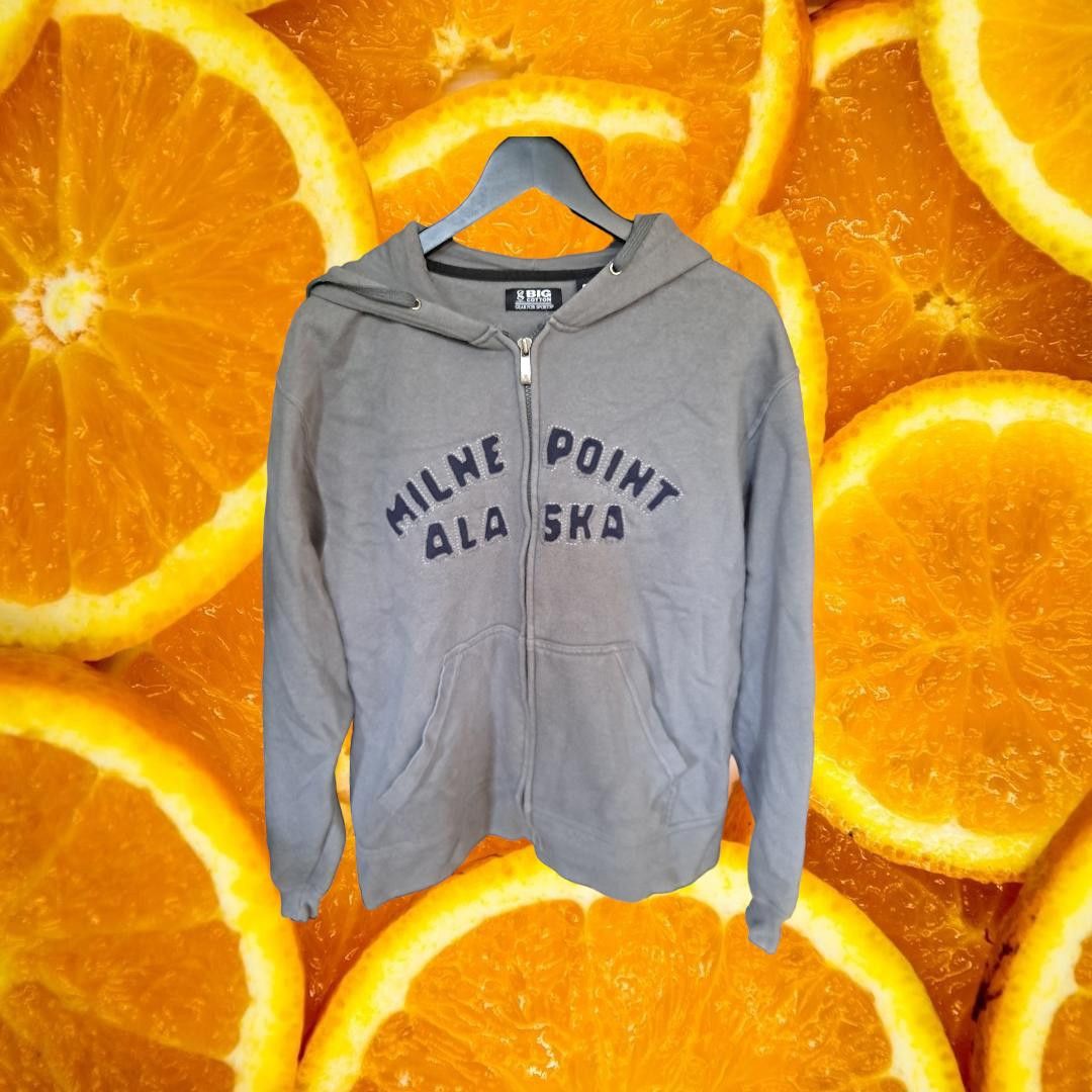 Other Big Cotton Milne Point Alaska Gray Full Zipper Hoodie Size L Size US L / EU 52-54 / 3 - 1 Thumbnail