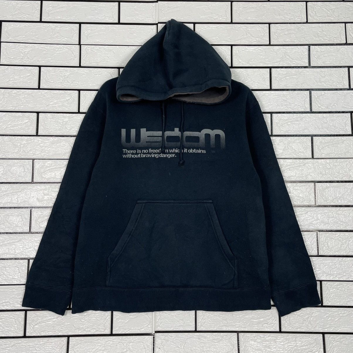 Japanese Brand Wisdom Big Logo Pullover Hoodie Size US M / EU 48-50 / 2 - 1 Thumbnail