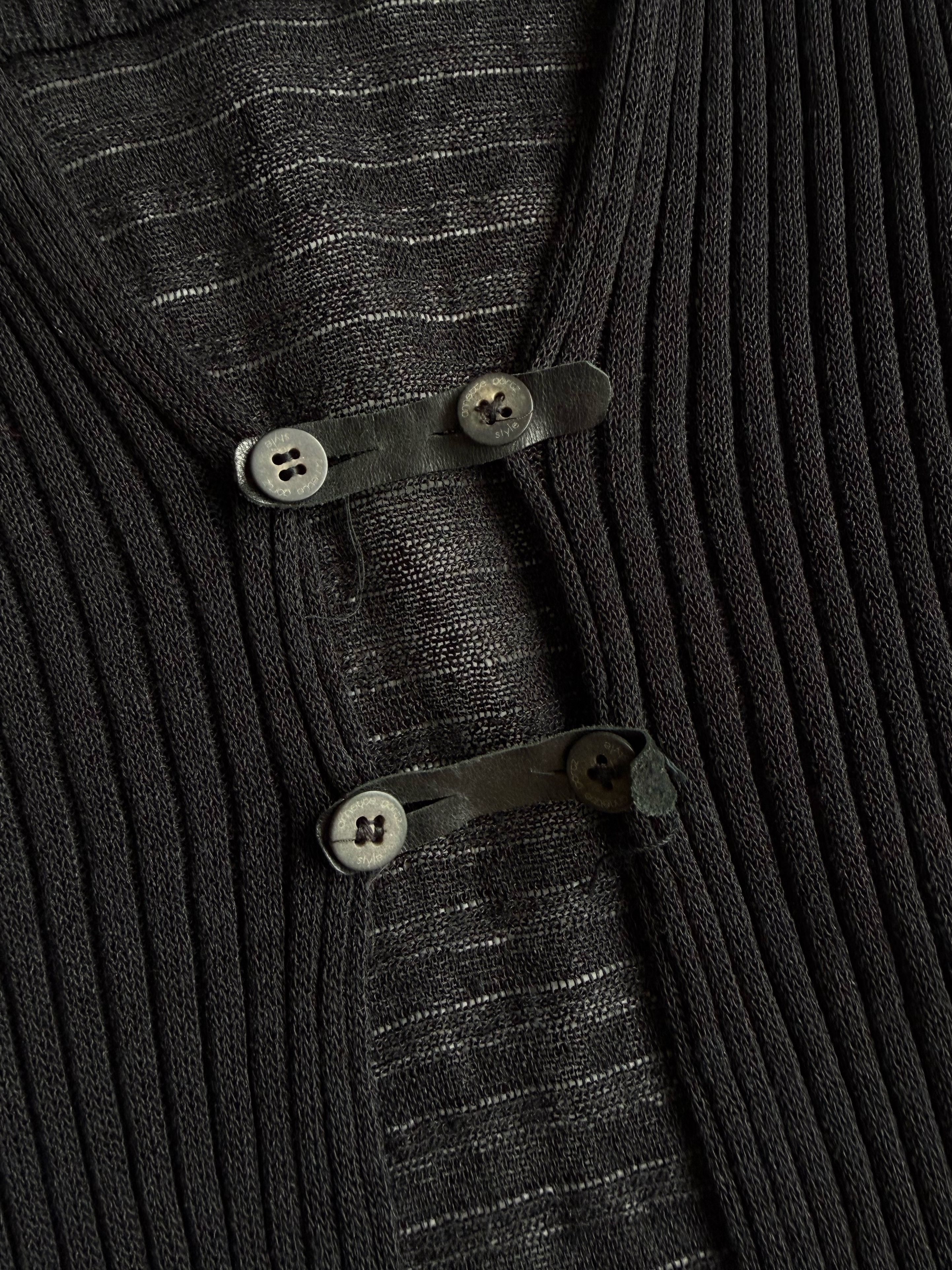 Annette Gortz Annette Görtz Linen Blend Ribbed Knit Cardigan Open Front Size L / US 10 / IT 46 - 2 Thumbnail