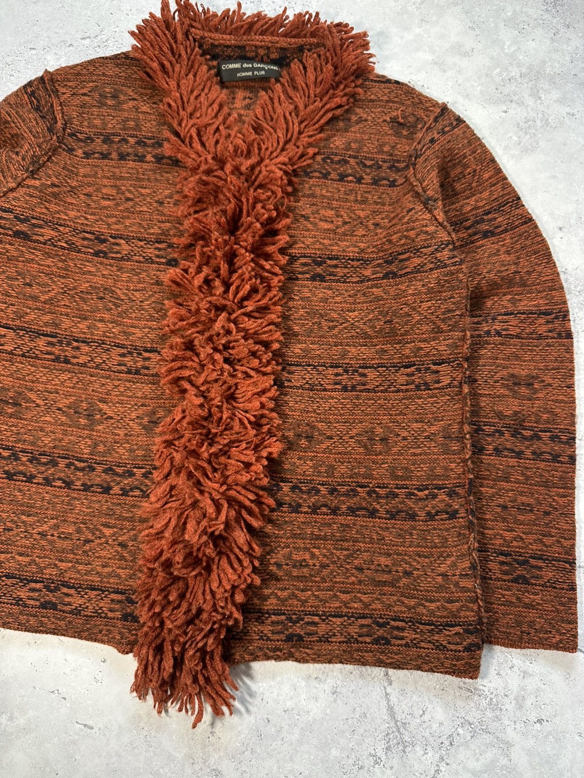 Comme des Garcons Homme Plus Comme Des Garçons Homme Plus 1999 Fringe Wool Zip Jumper Size US M / EU 48-50 / 2 - 2 Thumbnail