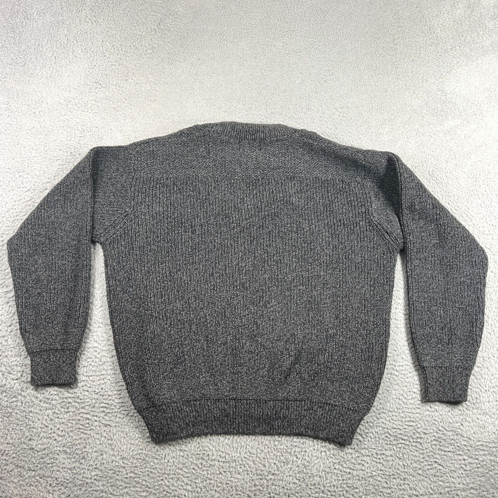 Vintage Vintage Cabela's Men's Sweater Henley Long Sleeve Heavyweight Cotton Fall Winter Gray L Size US L / EU 52-54 / 3 - 7 Thumbnail